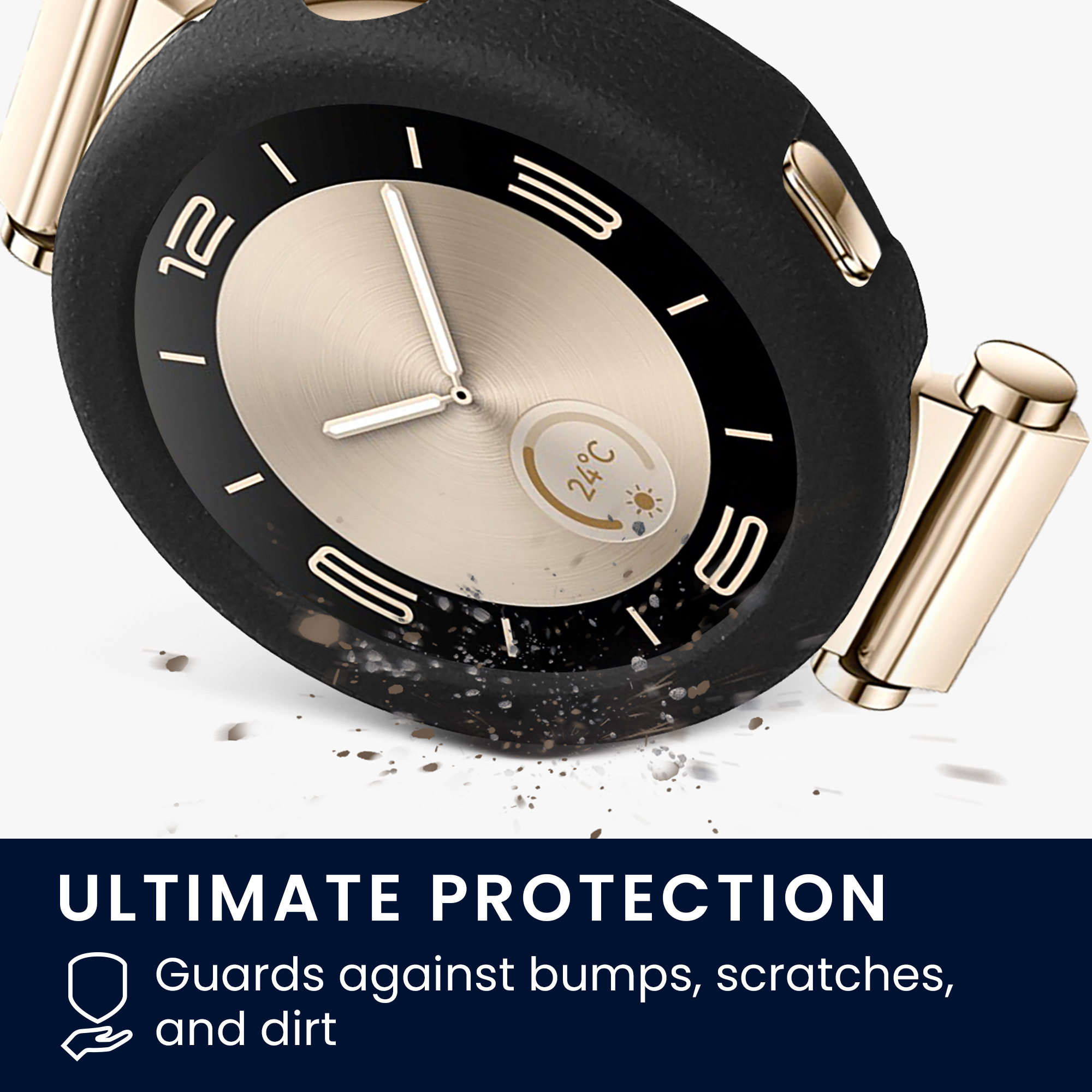 Ochrana hran hodinky Huawei Watch GT4 41mm bumper silikonový černá kwmobile