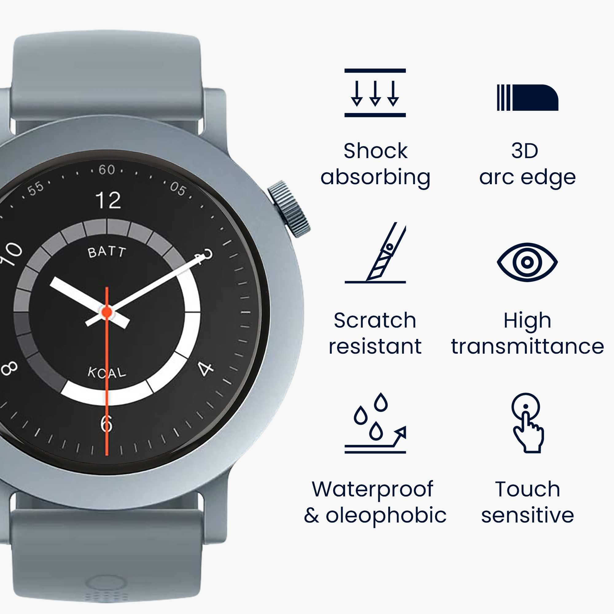 Ochranná fólie kwmobile pro CMF Watch 3 Pro - 2 ks
