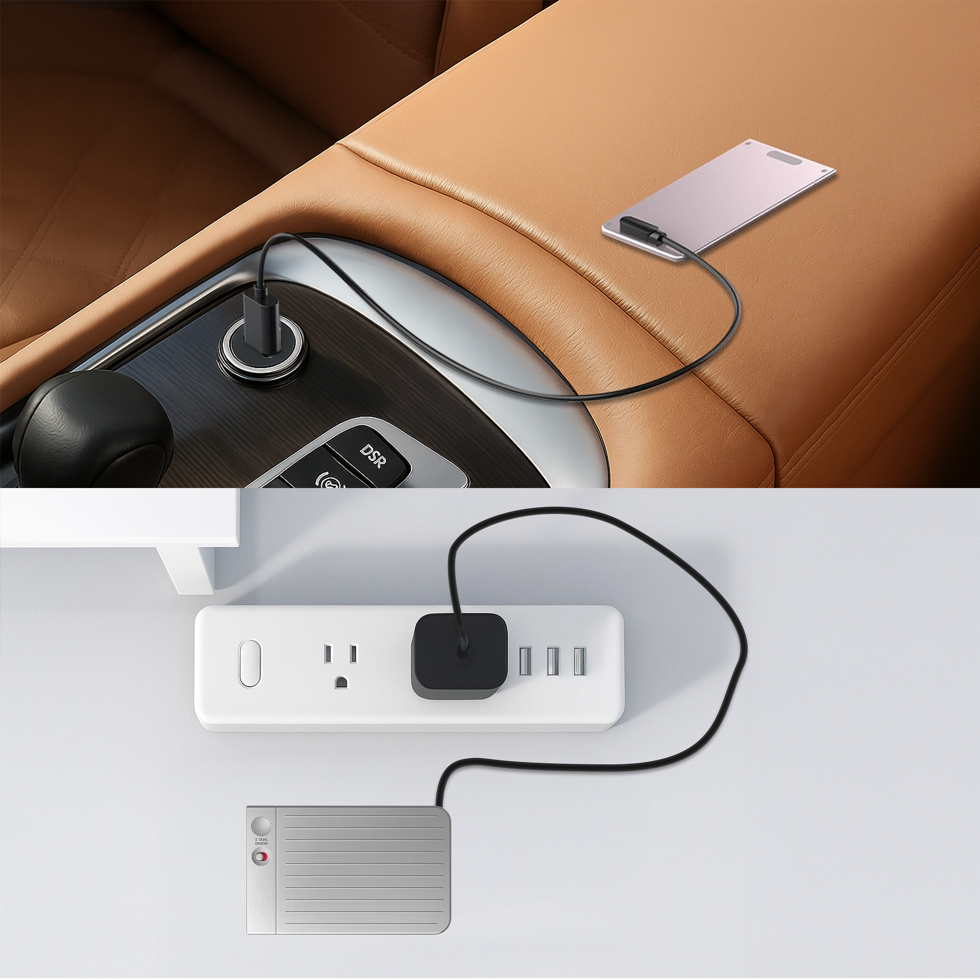 Nabíjecí kabel kwmobile pro PLAUD Note AI Voice Recoder Charge Cable, černá