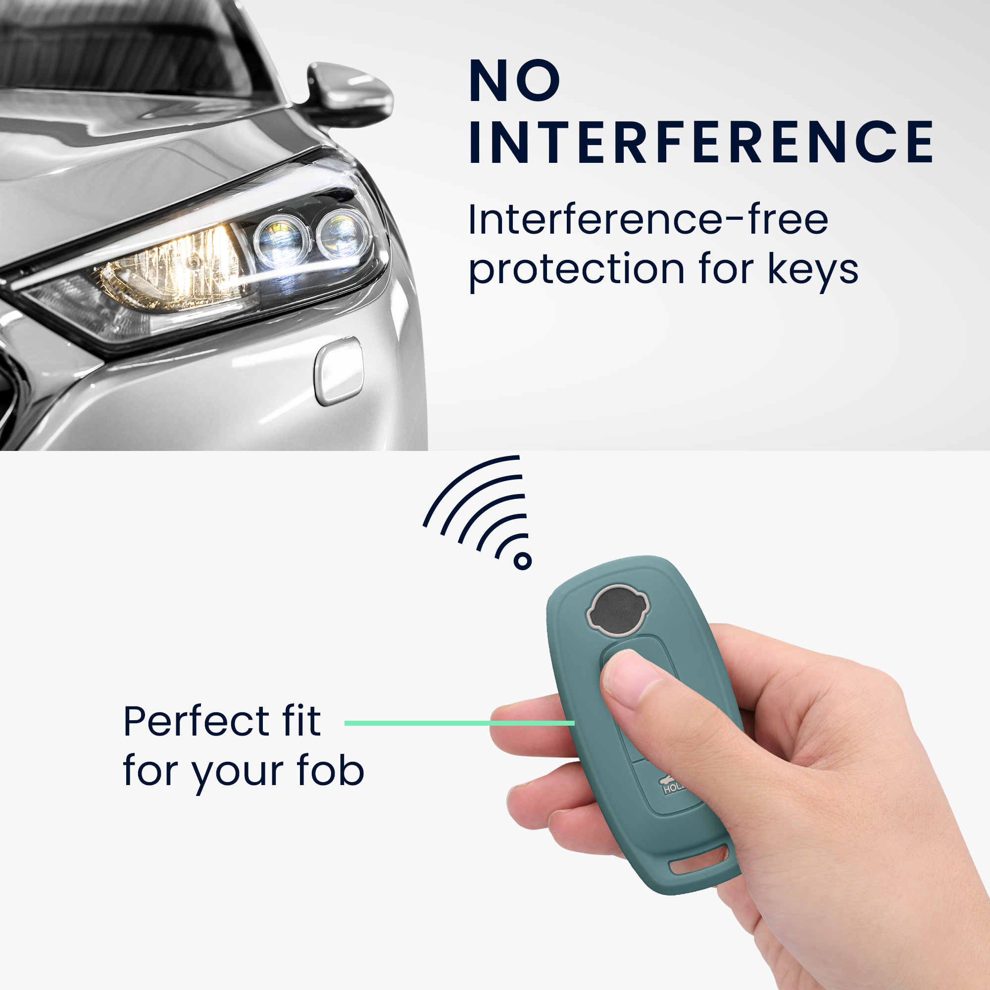 Obal na klíč od auta pro Nissan Ariya B6 B9 X-trail T33 Qashqai kwmobile - arktická noc
