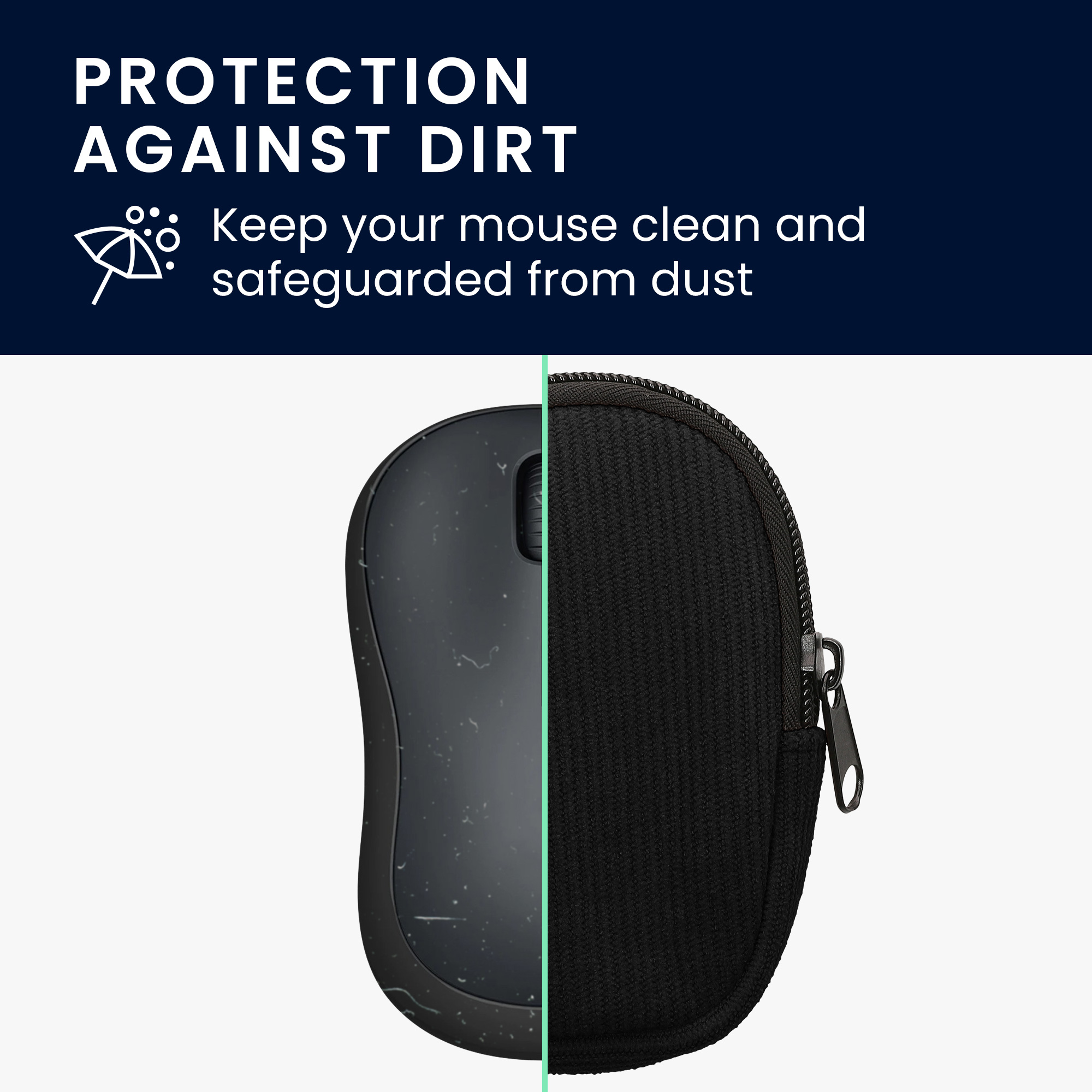 Pouzdro na myš pro Logitech M220 SILENT / M235 / M185 kwmobile neoprenové - černá
