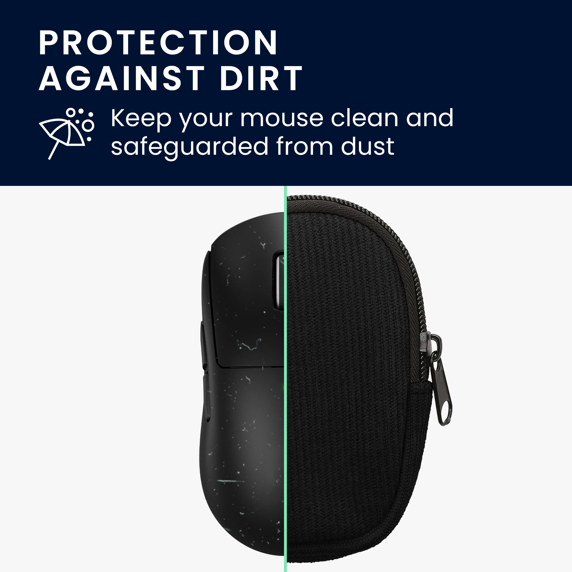 Pouzdro na myš pro Logitech G PRO X Superlight 2 kwmobile neoprenové - černá