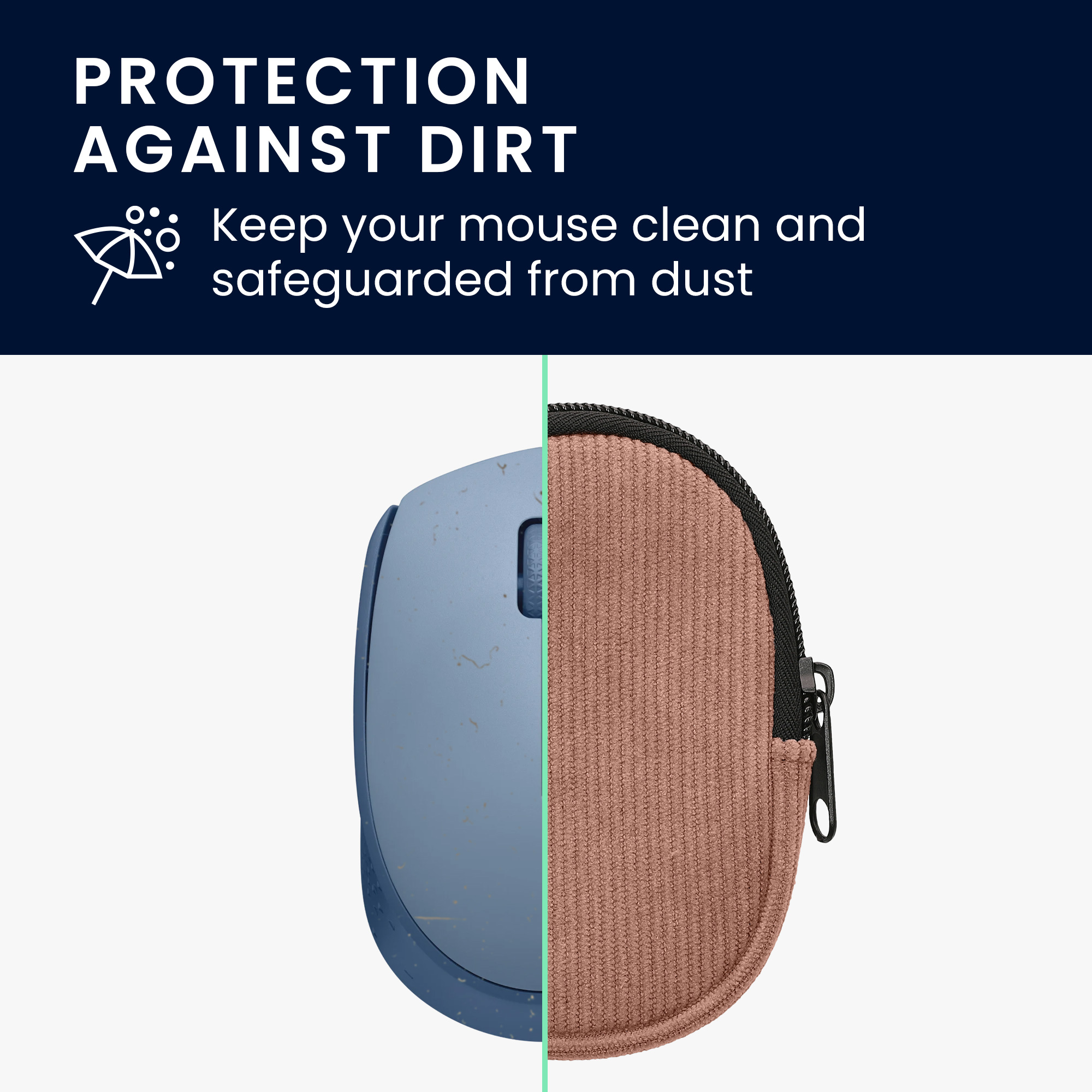 Pouzdro na myš pro Logitech M171 kwmobile neoprenové - starorůžová