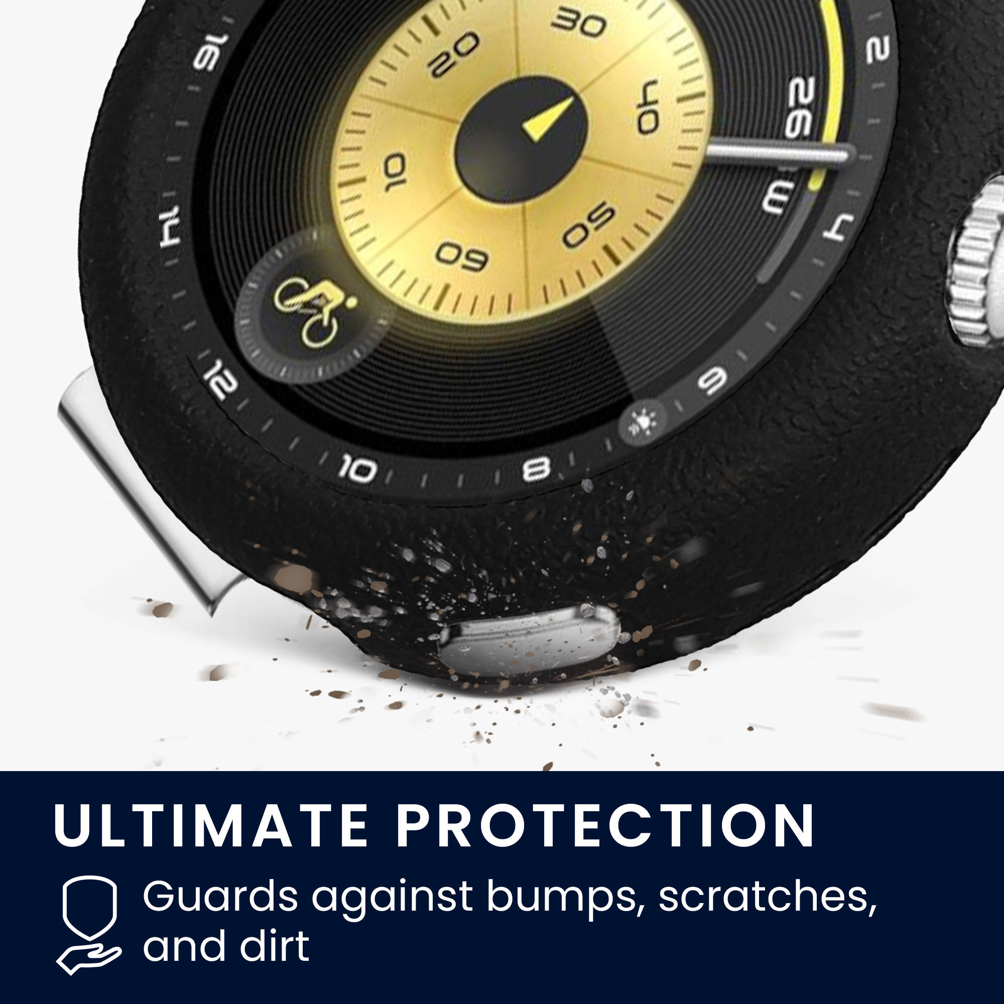 Pouzdro na chytré hodinky s ochranou hran pro Huawei Watch GT6 41mm kwmobile TPU - černá