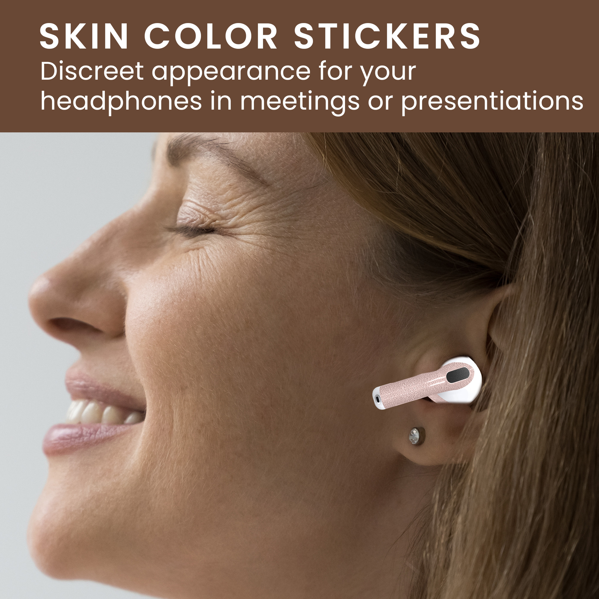 Nálepka na sluchátka pro Apple Airpods 4 Sticker Wrap kwmobile - Tone92
