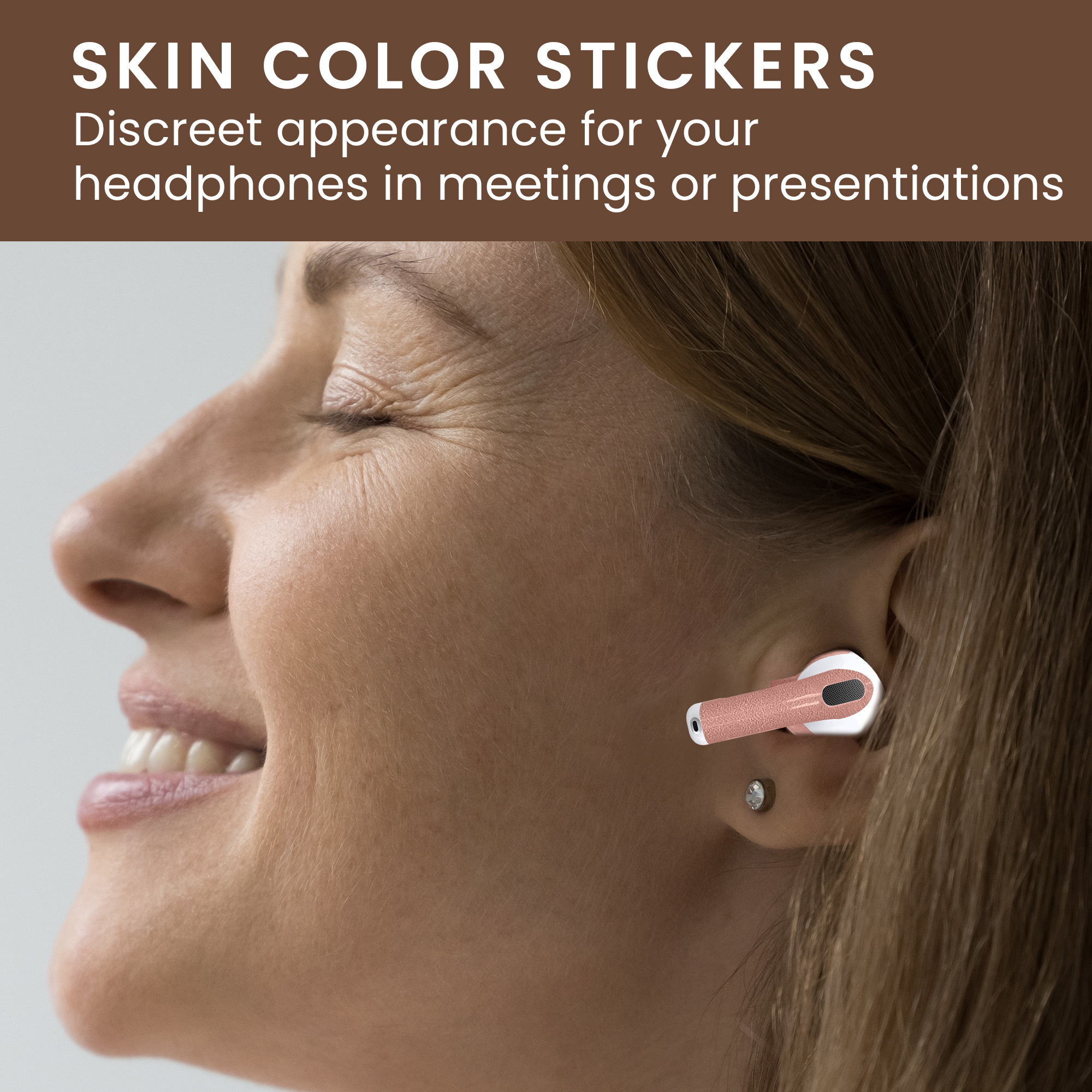 Nálepka na sluchátka pro Apple Airpods 4 Sticker Wrap kwmobile - Tone59