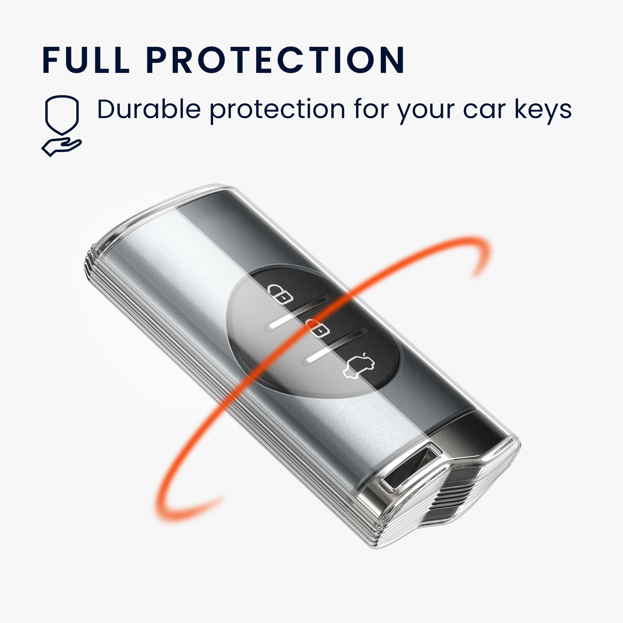 TPU pouzdro na klíč DR 6.0/5.0 kwmobile transparentní