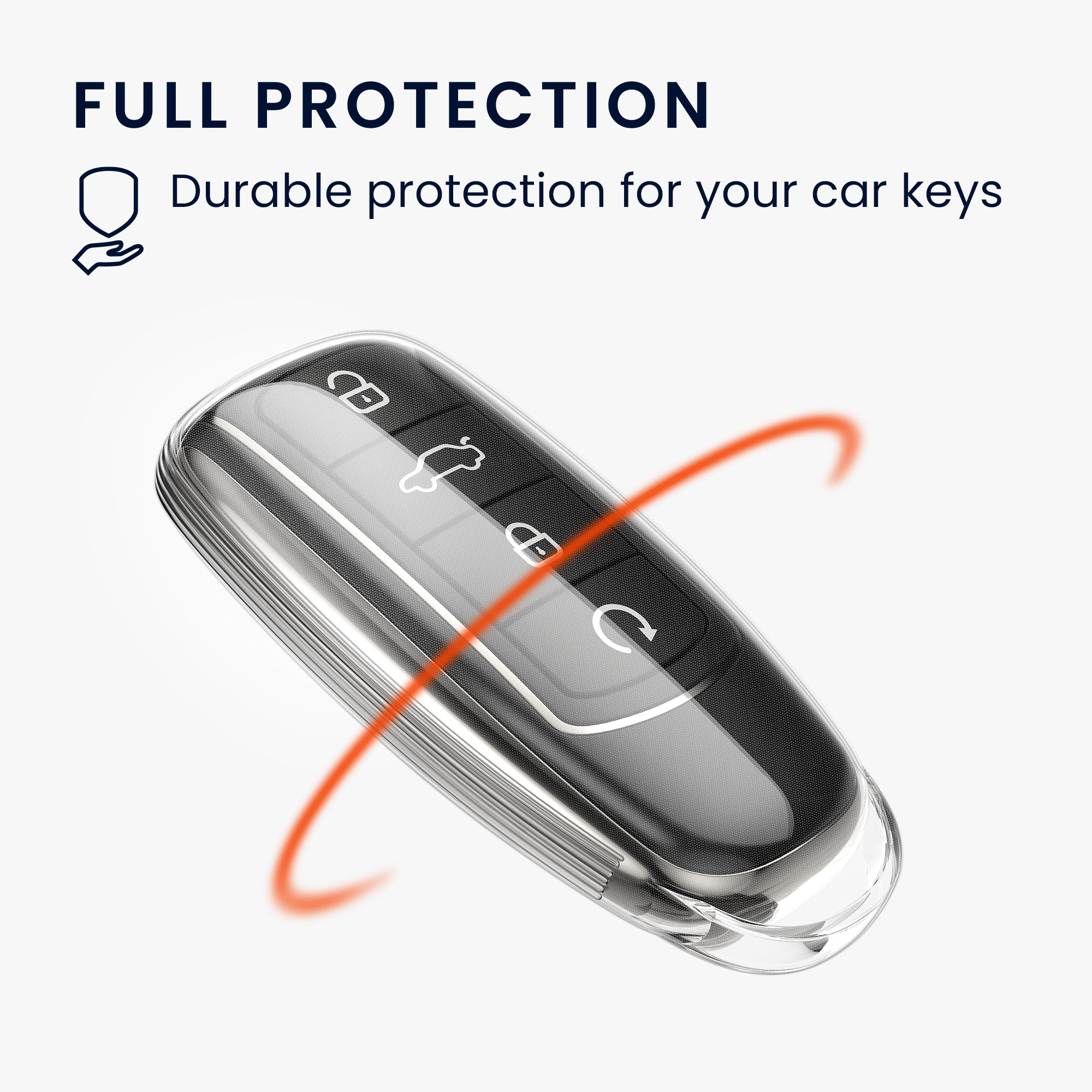 Obal na klíč od auta pro Chery Omoda C5 / Jaecoo 7 / Tiggo 7 Pro 8 Pro / Arrizo 5 kwmobile TPU - transparentní