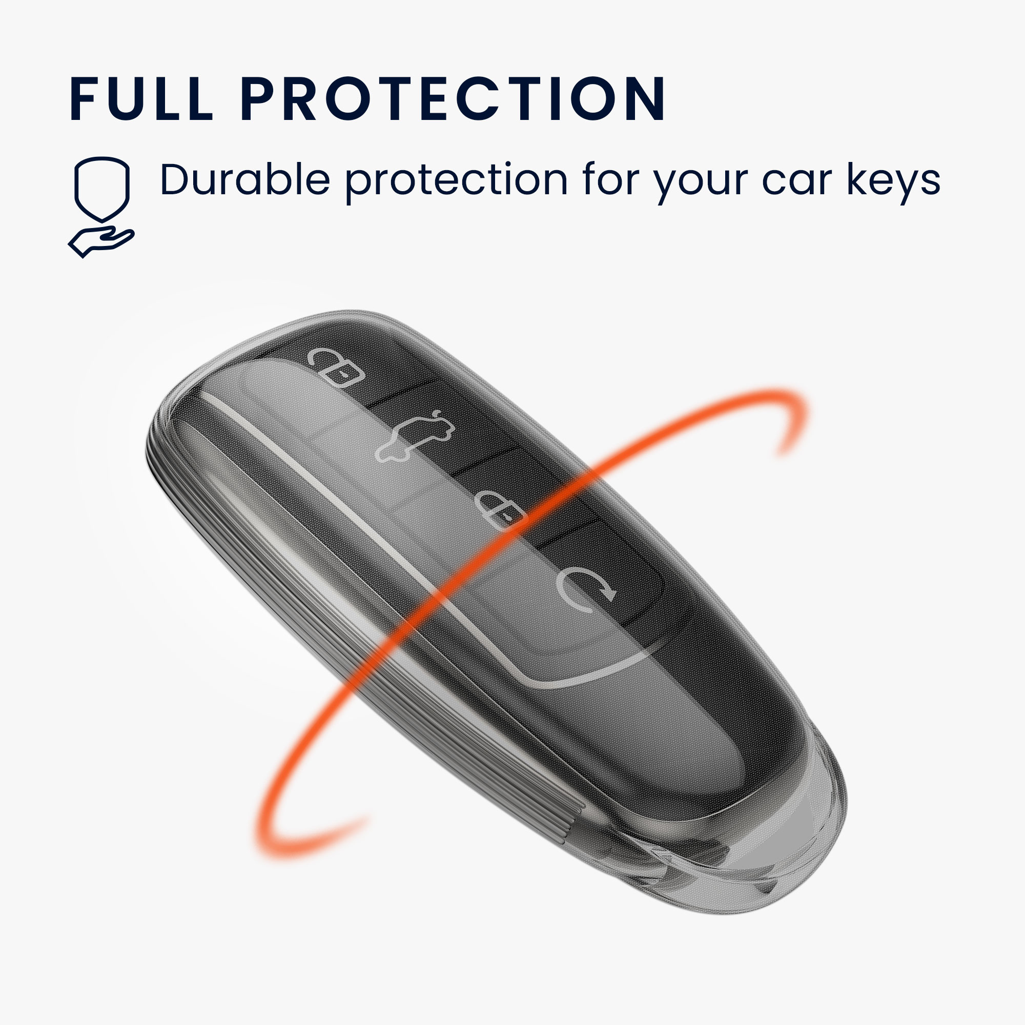 Pouzdro na klíč od auta kwmobile pro Chery Omoda C5 / Jaecoo 7 / Tiggo 7 Pro 8 Pro / Arrizo 5 - čirá