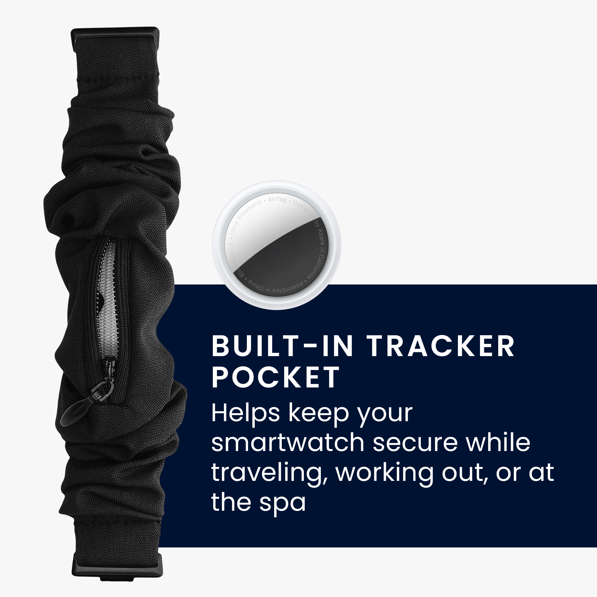 Řemínek na hodinky pro Huawei Watch Fit 4 Pro / Watch Fit 4 kwmobile - černá látkový řemínek na hodinky (scrunchie)