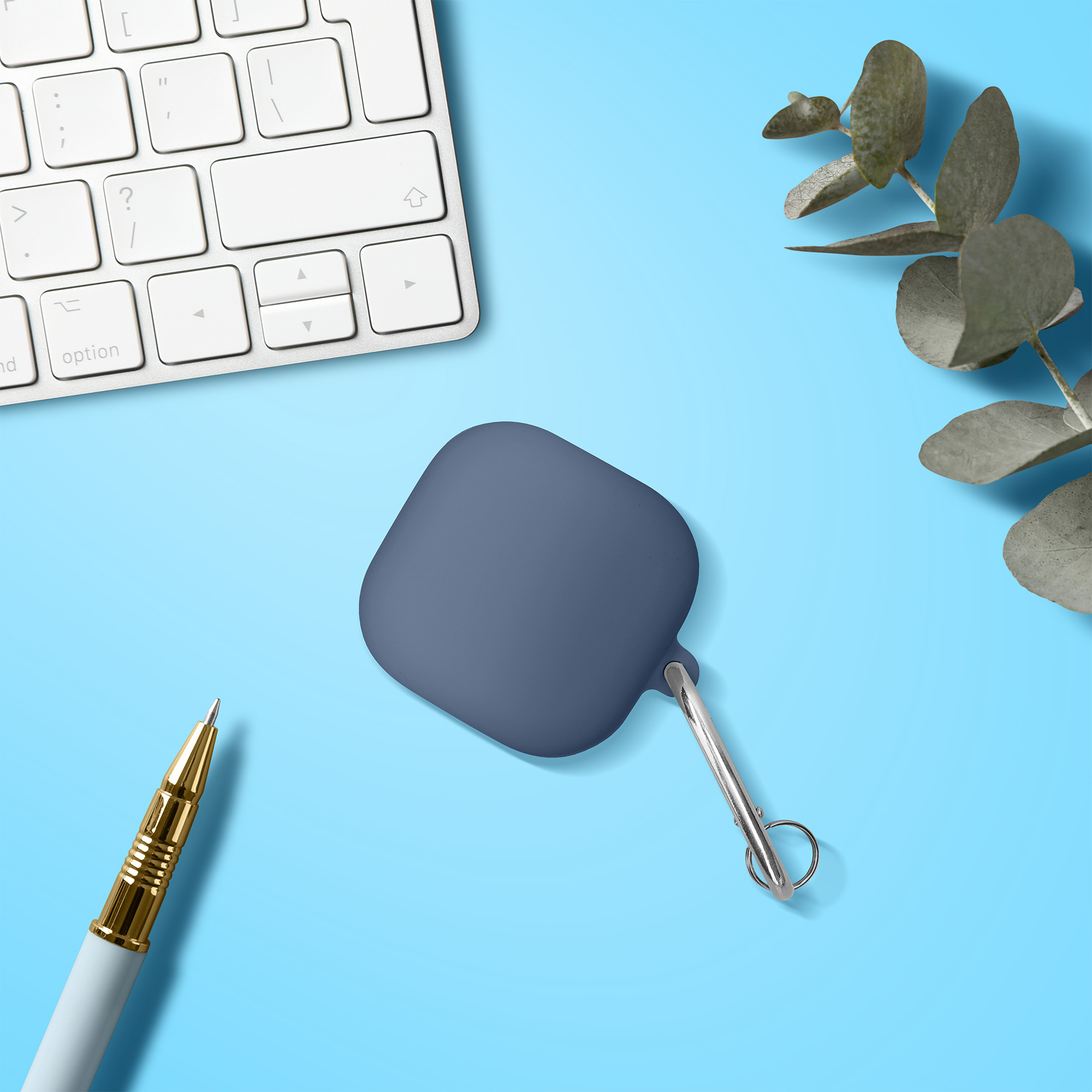 Silikonové pouzdro na sluchátka Samsung Galaxy Buds 4 / Galaxy Buds 4 Pro Case kwmobile tmavě modrý