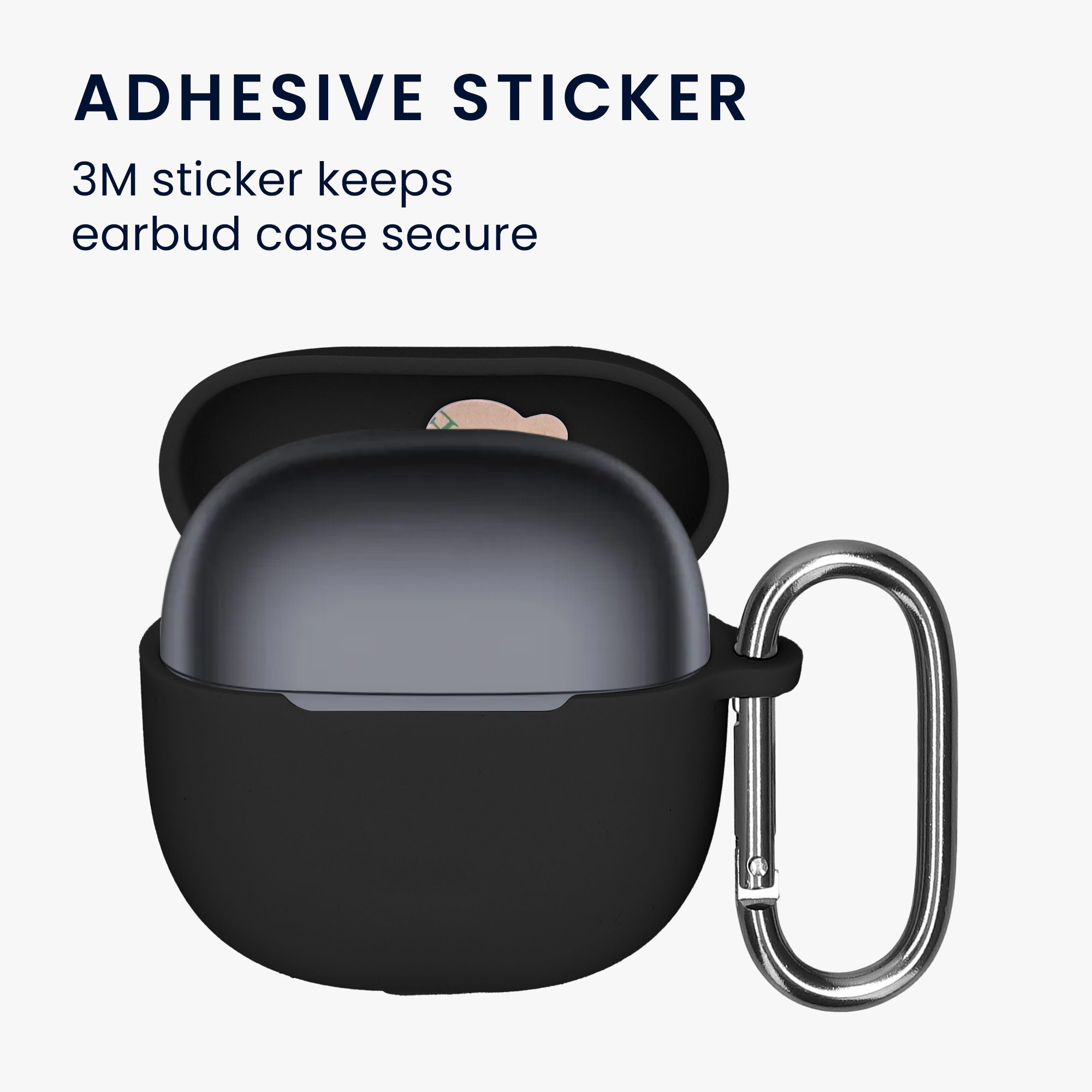Silikonový obal nabíjecí pouzdro sluchátka Xiaomi Redmi Buds 8 Lite černá kwmobile