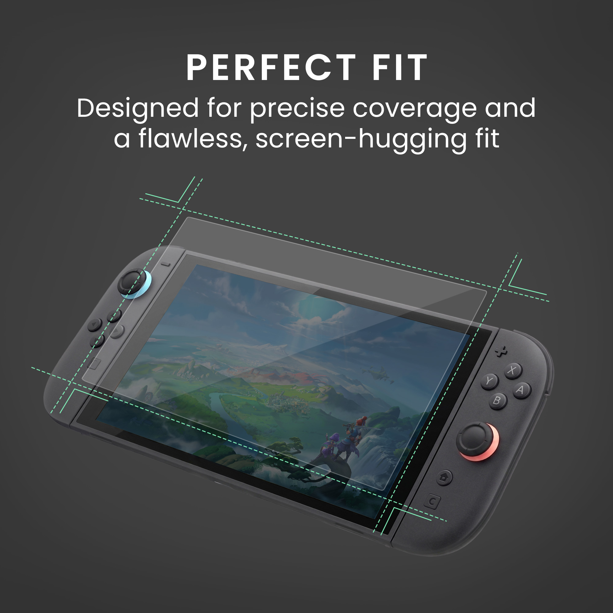 2x Ochranná skla na displej pro Nintendo Switch 2 (2025) kwmobile - ochranná fólie odolná proti poškrábání