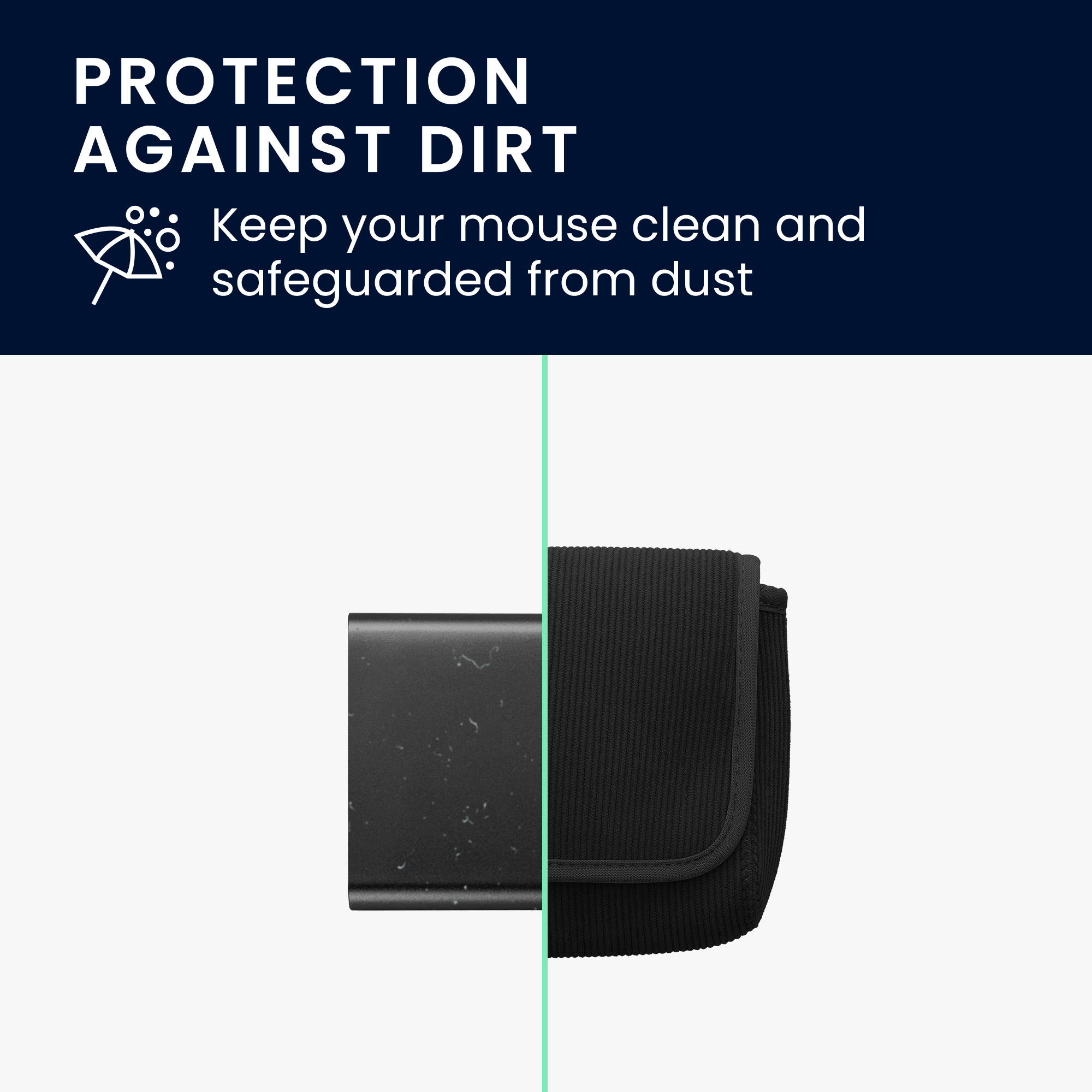 Pouzdro na myš pro Wireless Mouse / Portable SSD / Portable HDD kwmobile neoprenové - černá