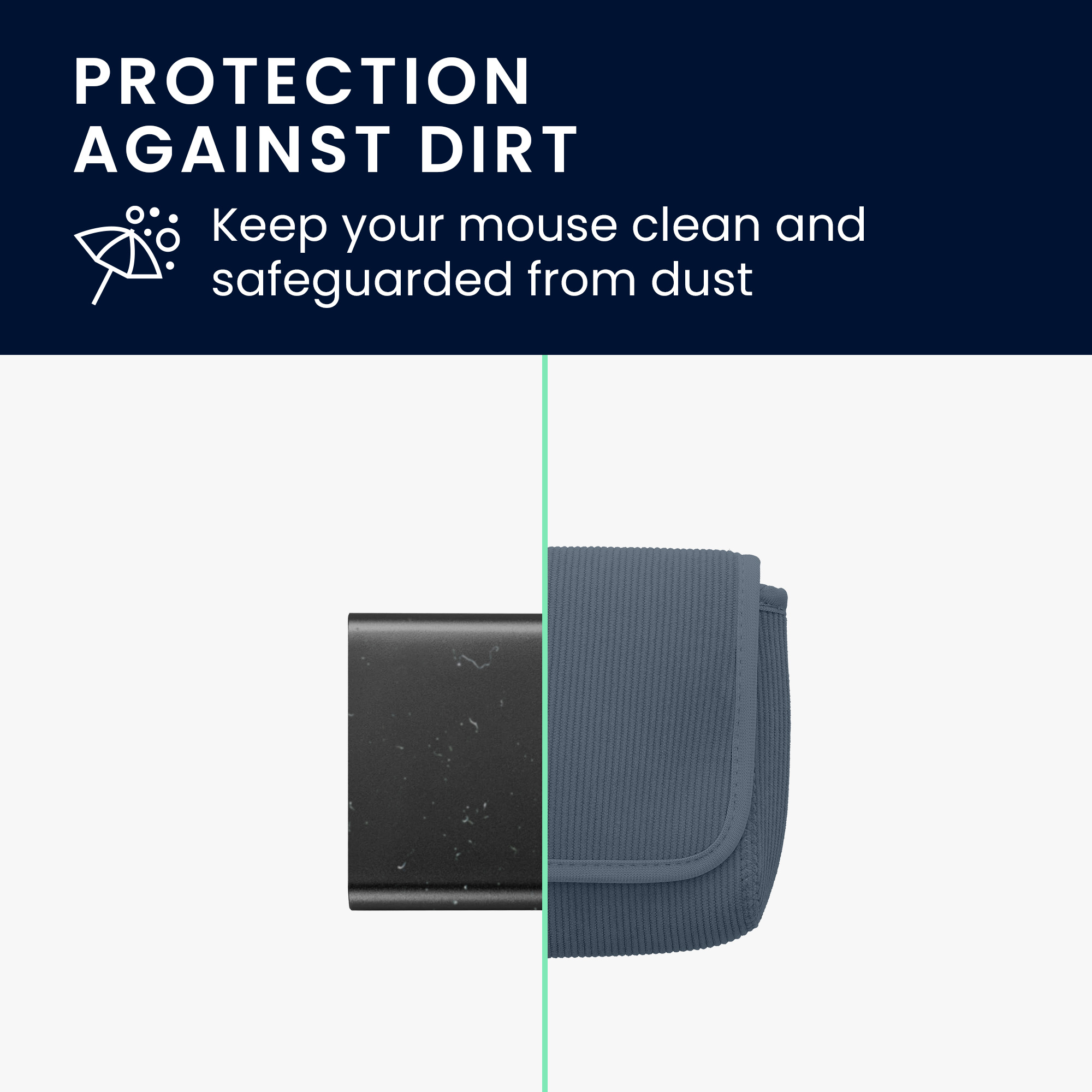 Pouzdro na myš pro Wireless Mouse / Portable SSD / Portable HDD kwmobile neoprenové - vintage modrá