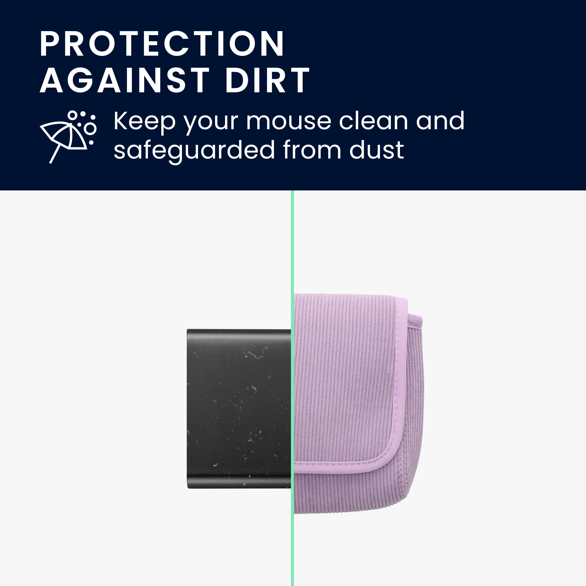 Pouzdro na myš pro Wireless Mouse / Portable SSD / Portable HDD kwmobile neoprenové - levandulová