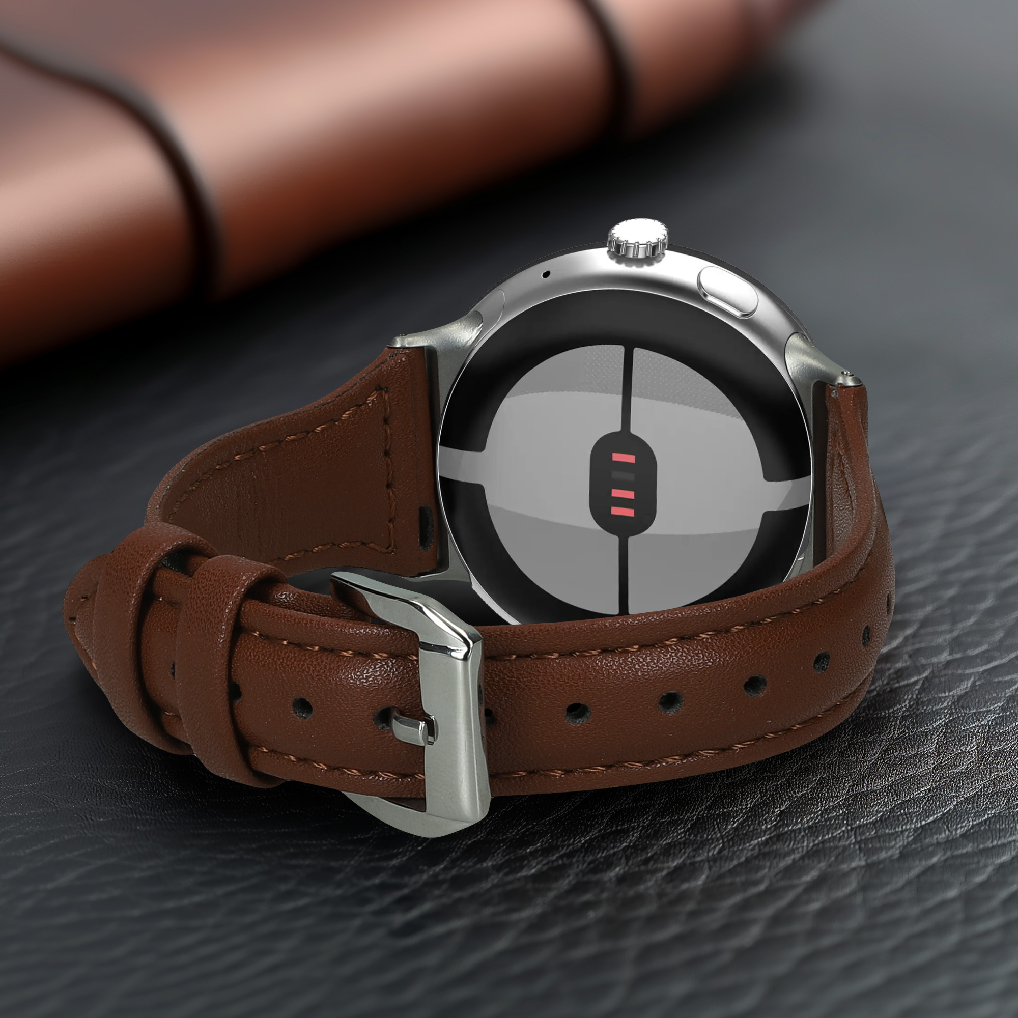 Kožený řemínek pro Google Pixel Watch Series 41mm / Pixel Watch 4 41mm kwmobile - světle hnědá