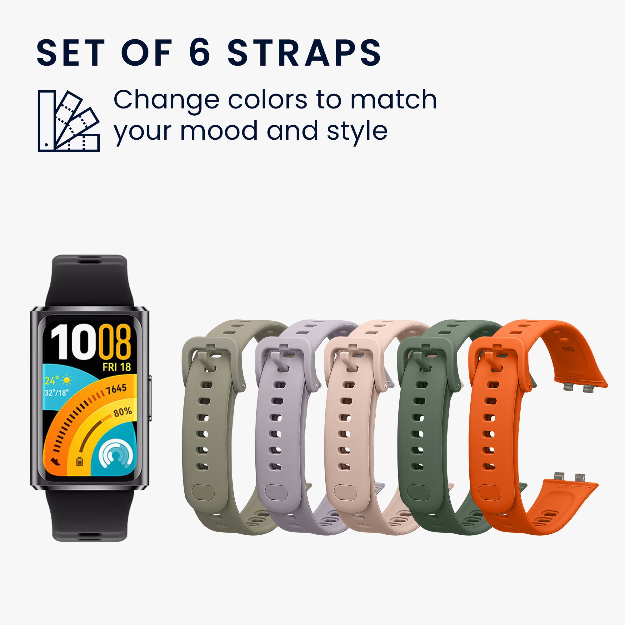Sada řemínků pro Huawei Band 11 / Band 11 Pro kwmobile silikonové - více barev
