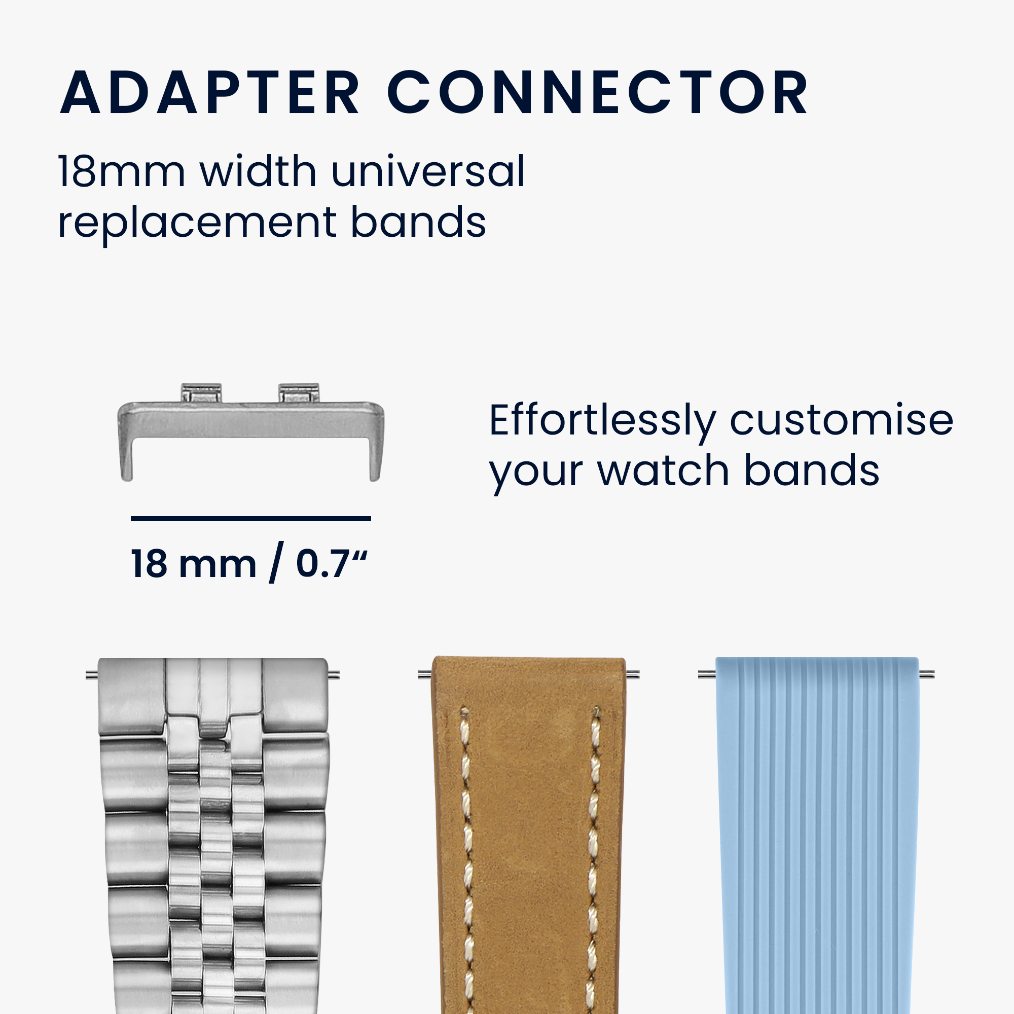Adaptéry pro řemínek hodinek pro Huawei Band 11 / Band 11 Pro kwmobile - stříbrná / černá