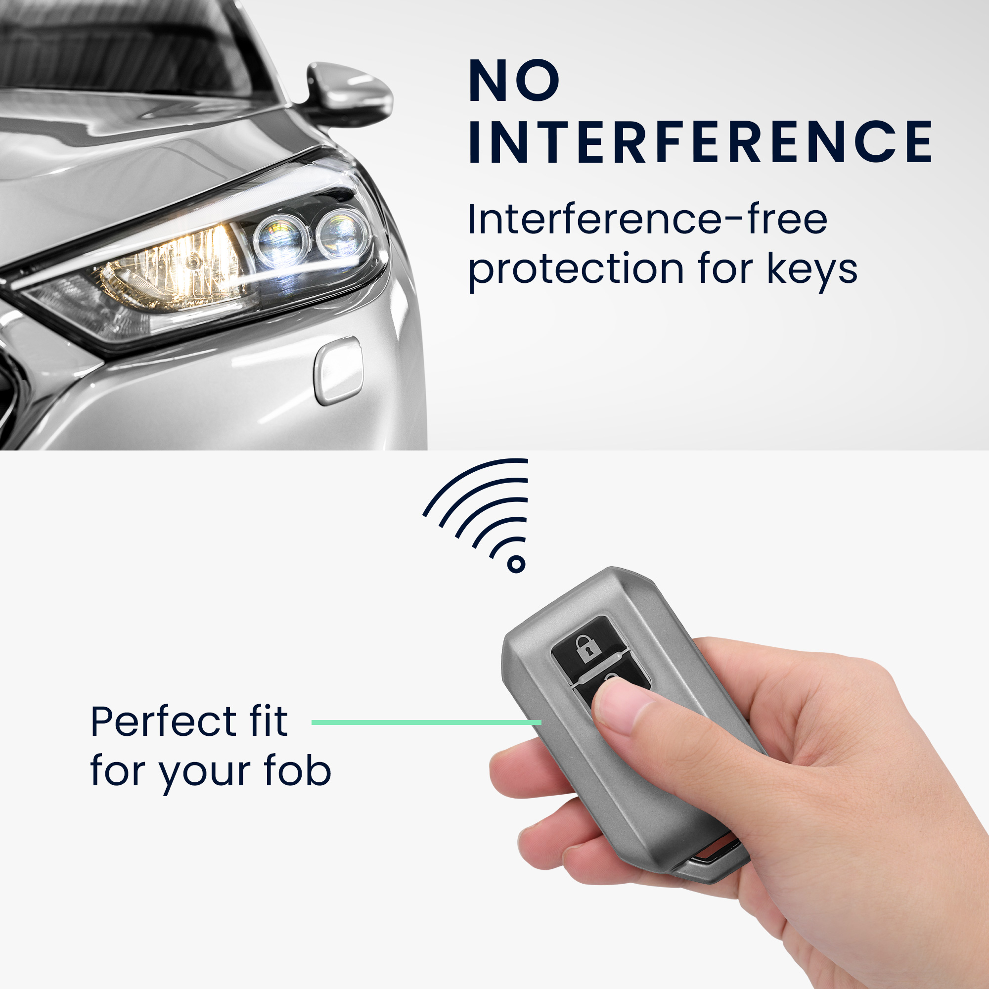 Obal na klíč od auta pro Suzuki klíč se 2 tlačítky a funkcí Keyless Go kwmobile TPU - matná černá / černá
