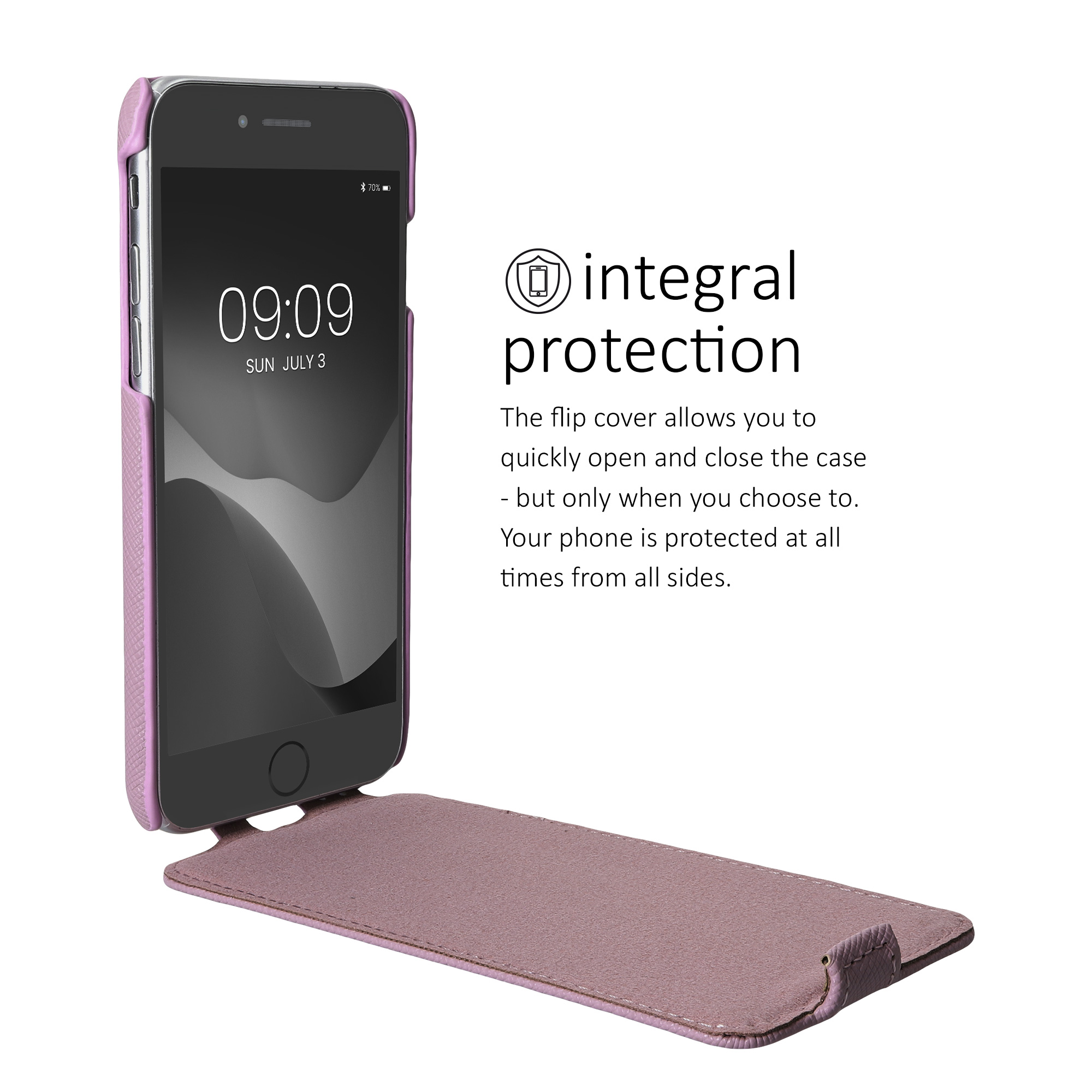 Flipové pouzdro kalibri pro iPhone SE 2022/2020/8/7 - mauve