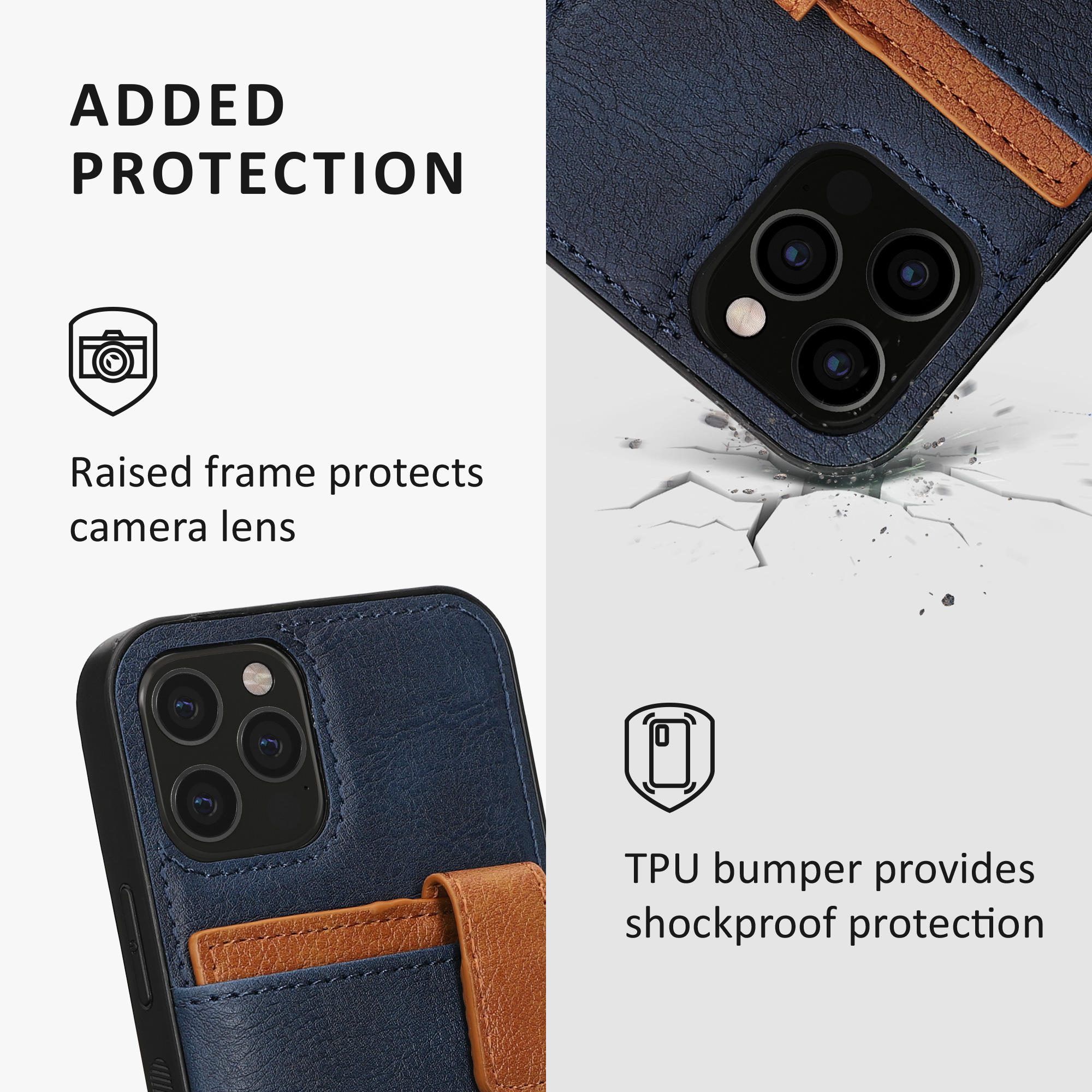 Kryt s přihrádkou kalibri pro iPhone 12 / iPhone 12 Pro