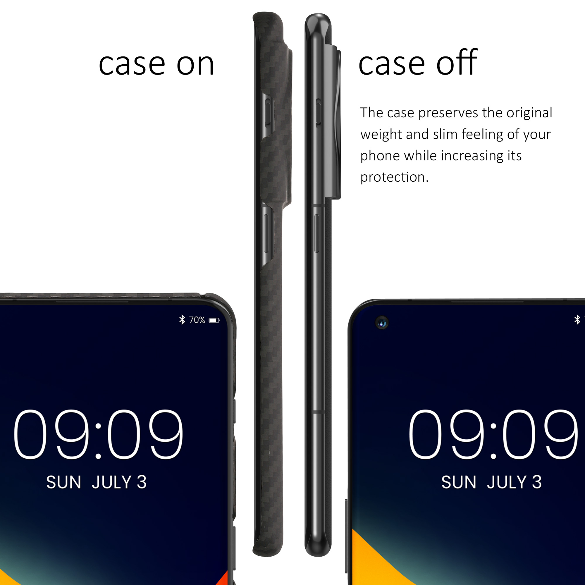 Aramidový kryt na mobil OnePlus 11 kalibri černý