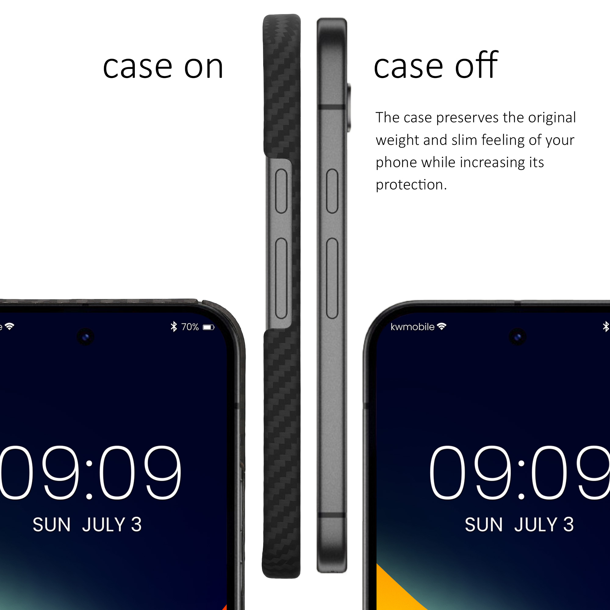 Aramidový kryt kalibri pro Google Pixel 9a - černá matná