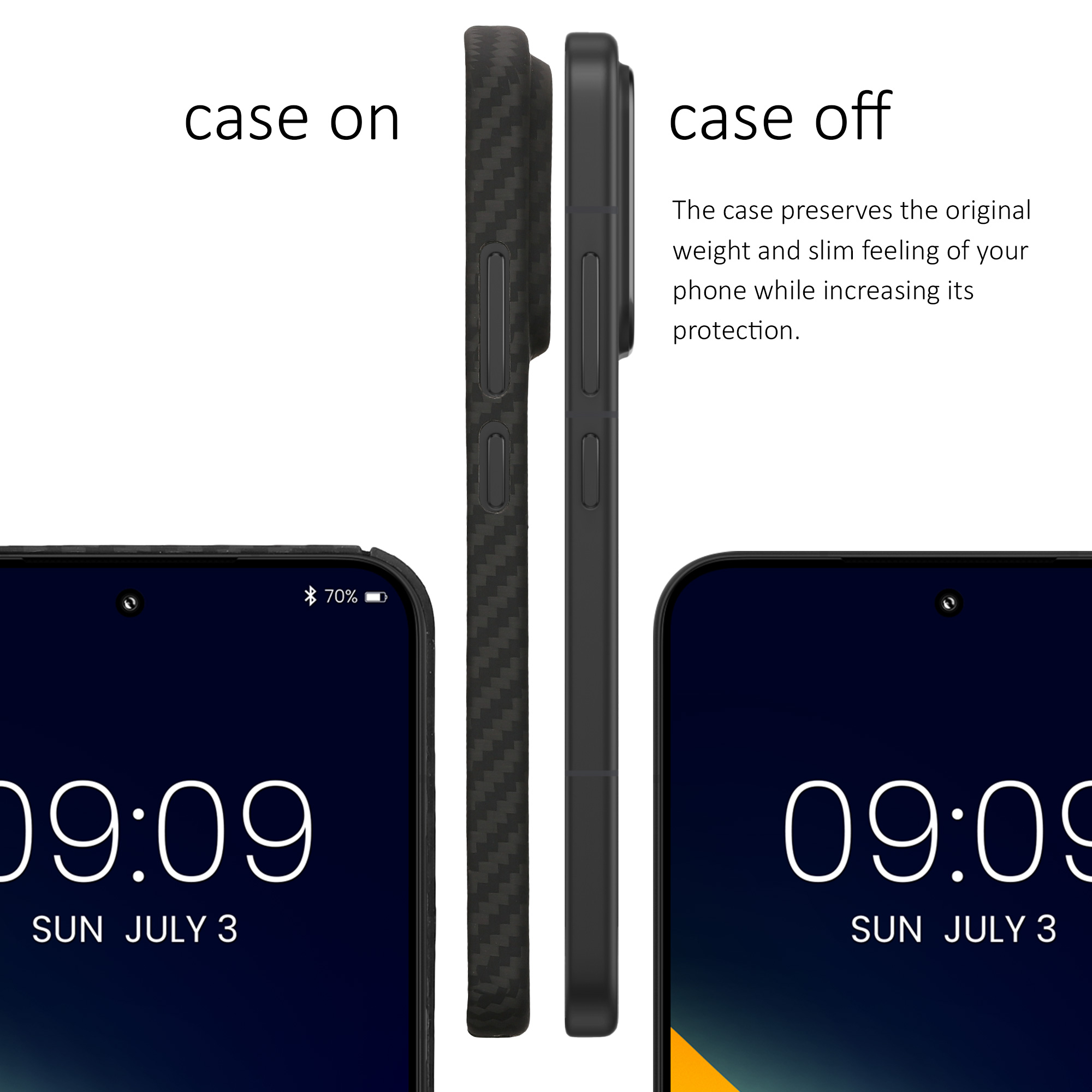 Kryt na mobil Xiaomi 15 kalibri Aramid Fiber matná černá