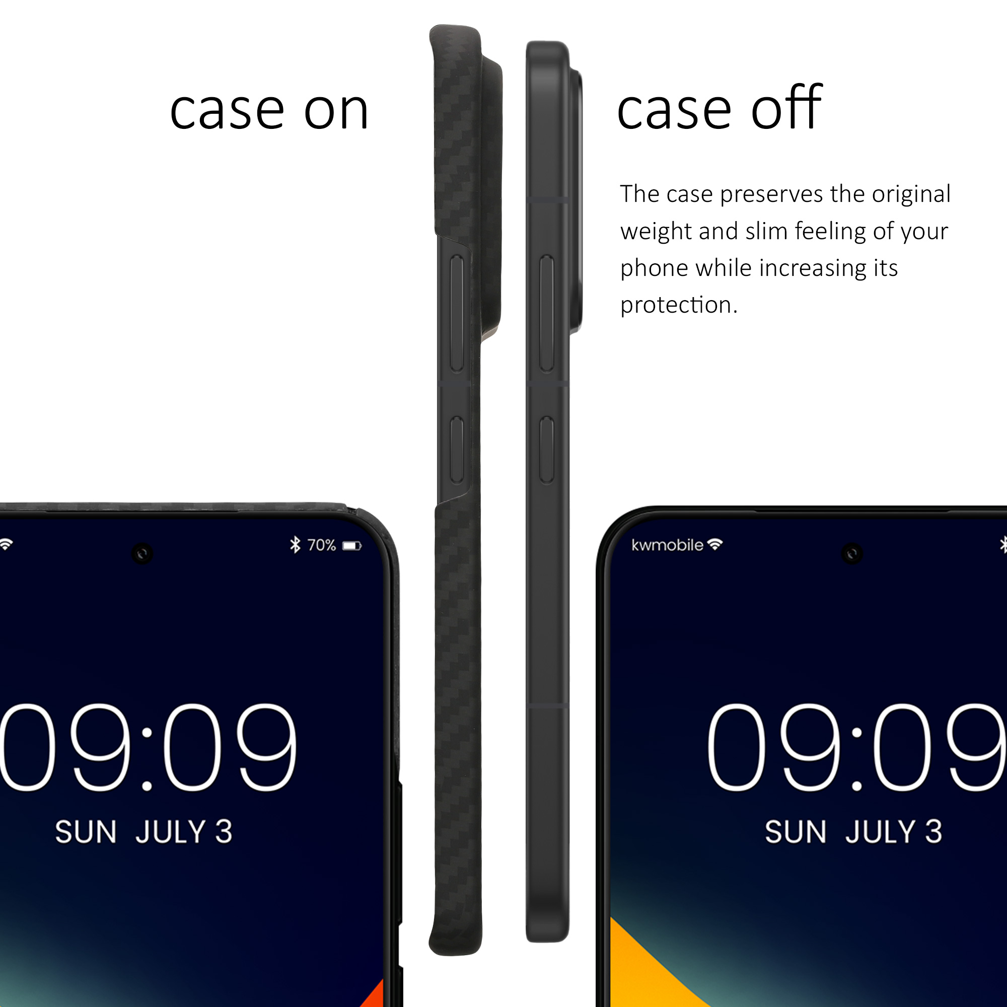 Kryt na mobil Xiaomi 15 Pro kalibri Aramid Fiber matná černá