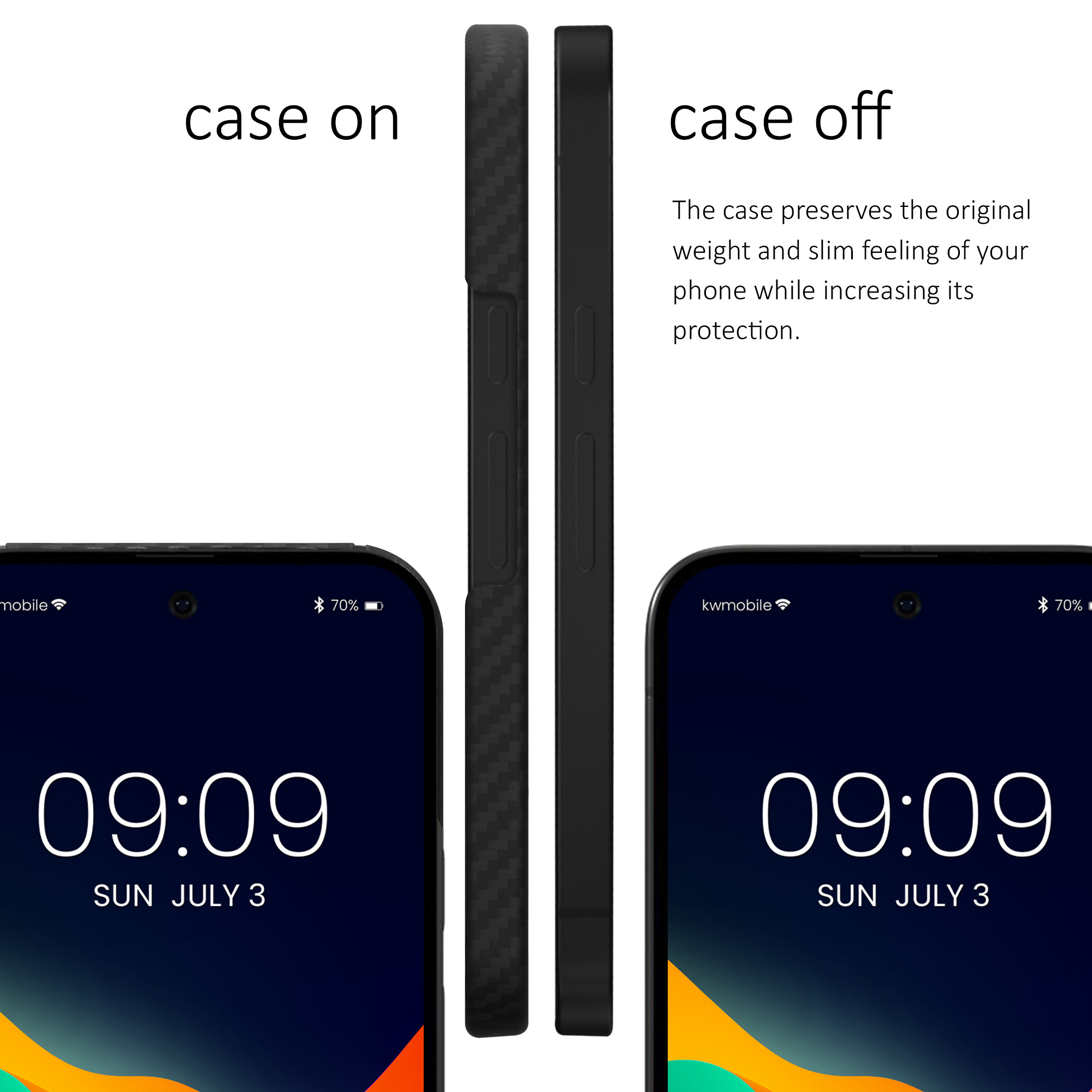 Pouzdro z aramidového vlákna pro Google Pixel 10a kalibri tenké - matná černá