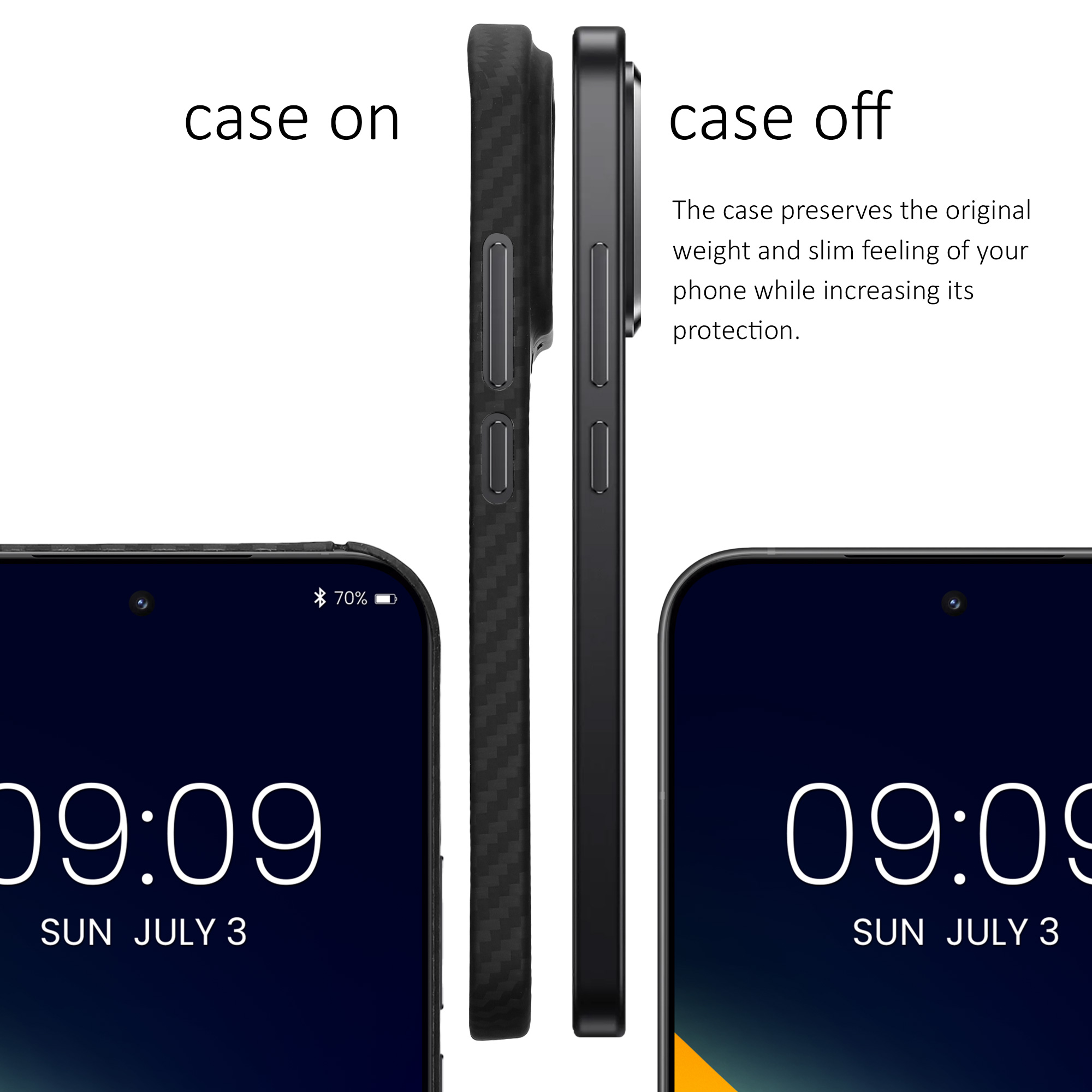 Pouzdro z aramidového vlákna pro Xiaomi 17 Pro kalibri tenké - matná černá