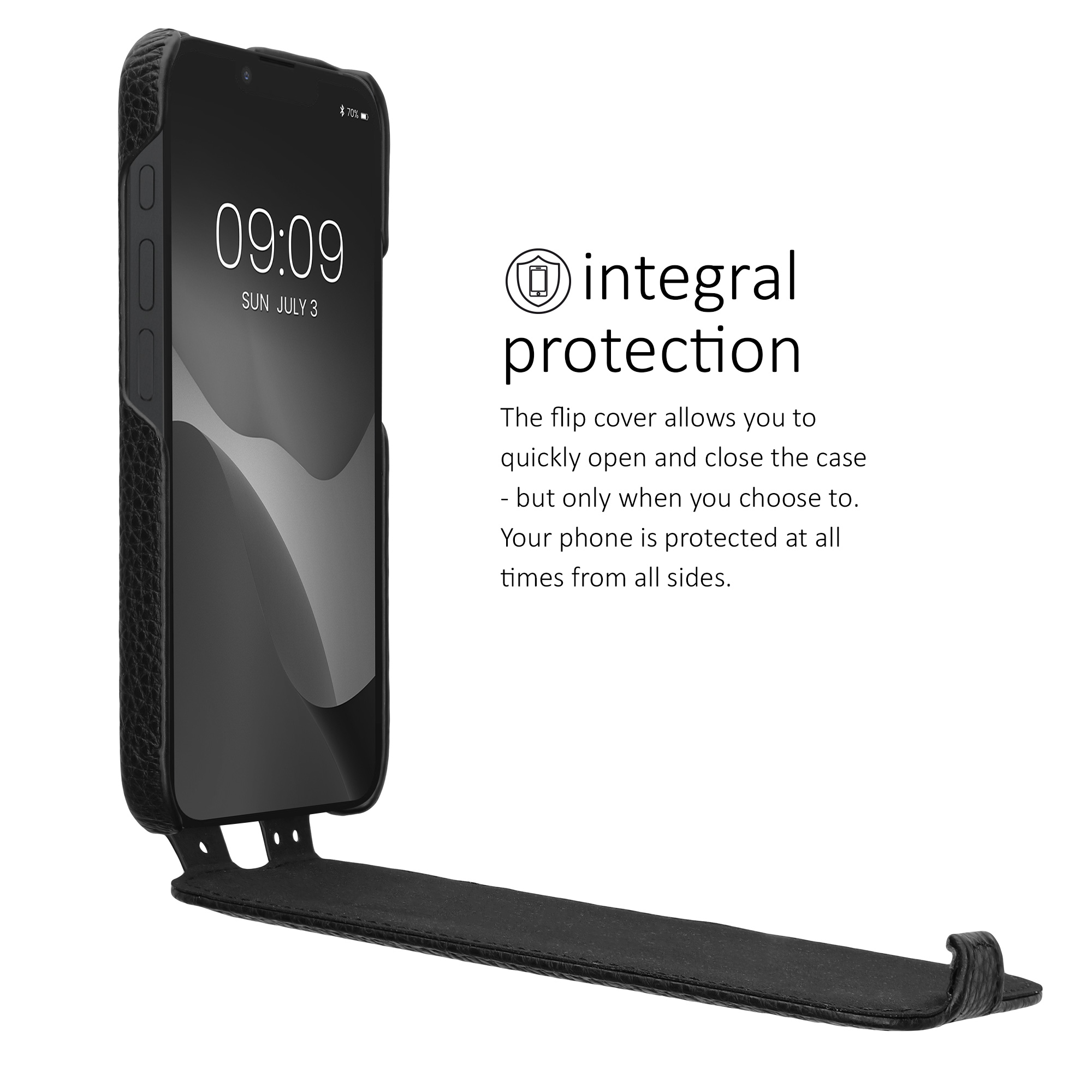 Flipové pouzdro pro Apple iPhone 17e / iPhone 16e kalibri tenké - černá