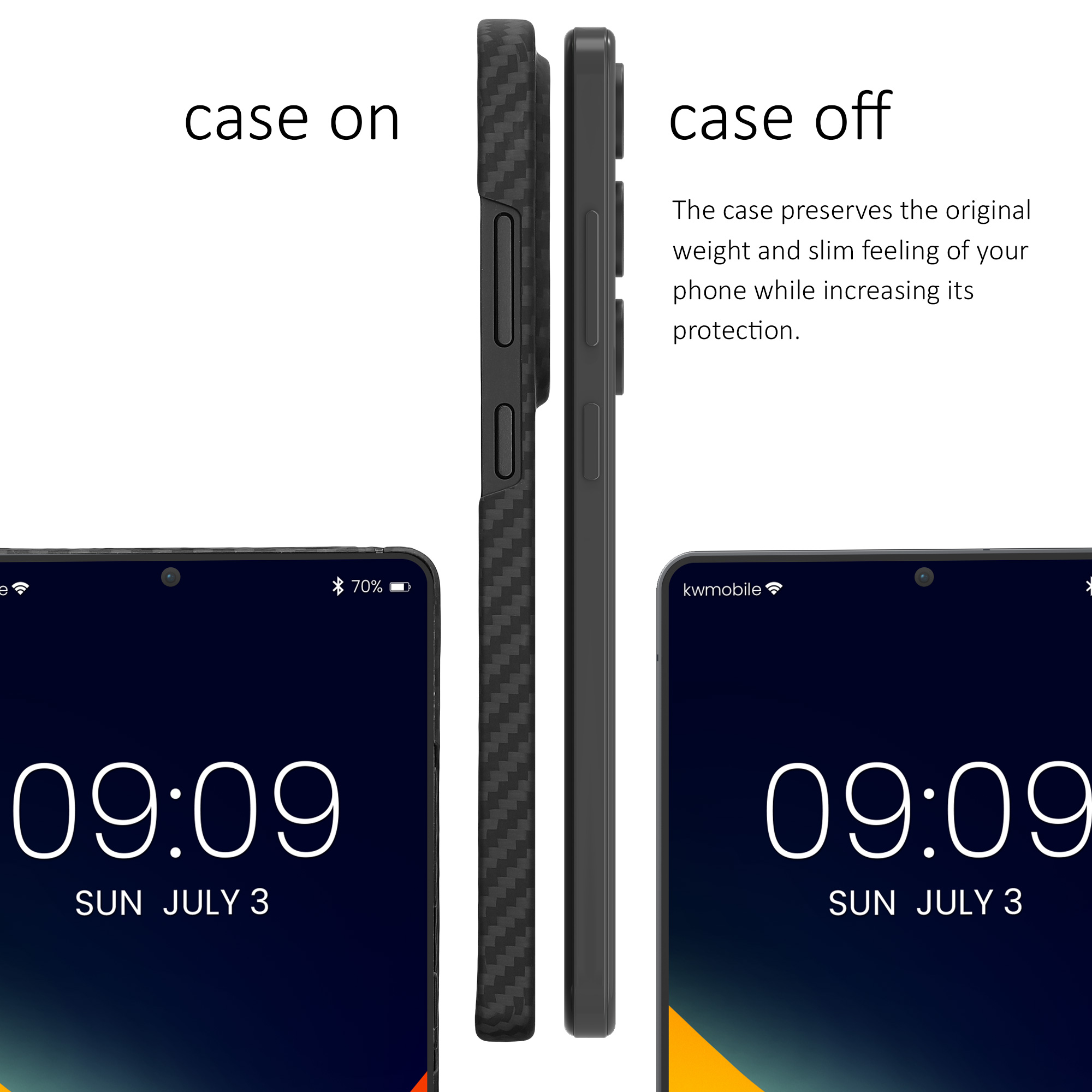 Aramidový kryt na mobil Samsung Galaxy S25 Ultra kalibri matná černá