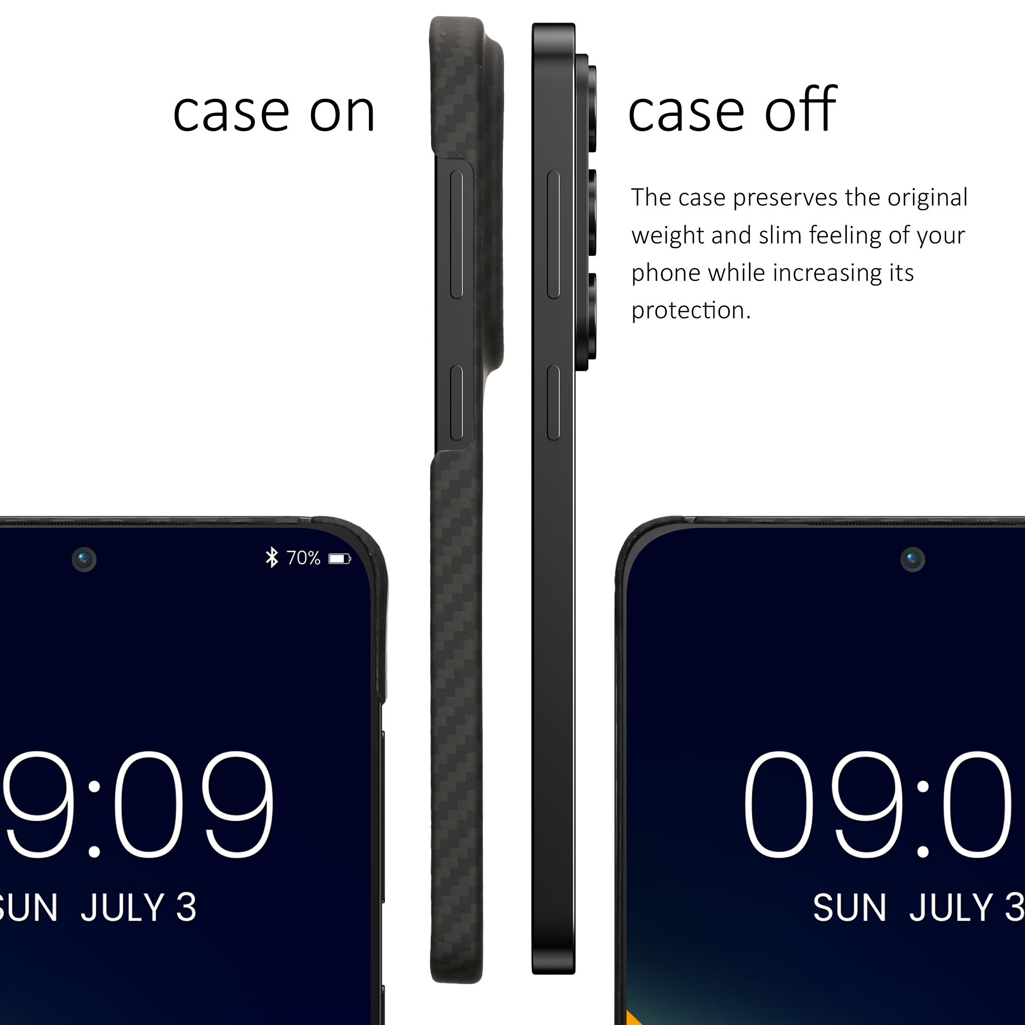 Aramidový kryt na mobil Samsung Galaxy S26 kalibri matná černá