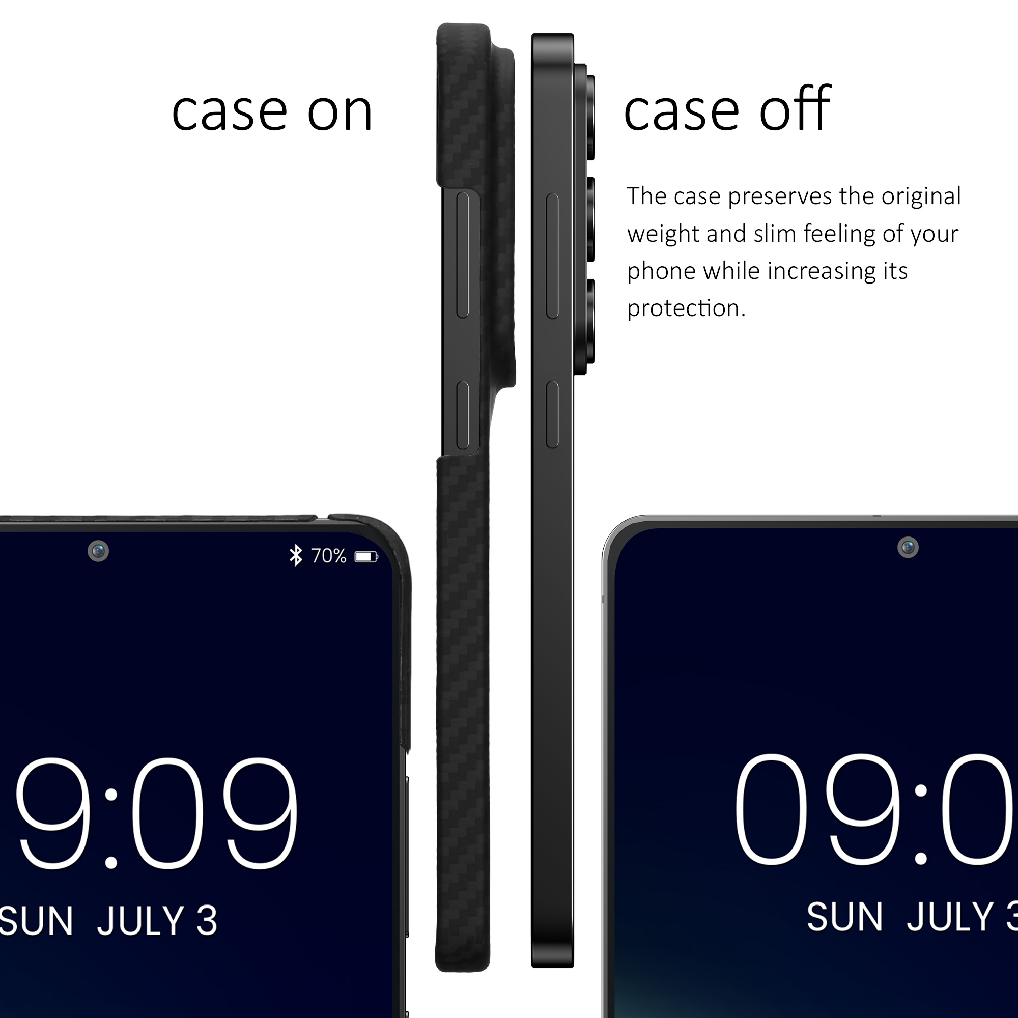 Aramidový kryt na mobil Samsung Galaxy S26 Ultra kalibri matná černá