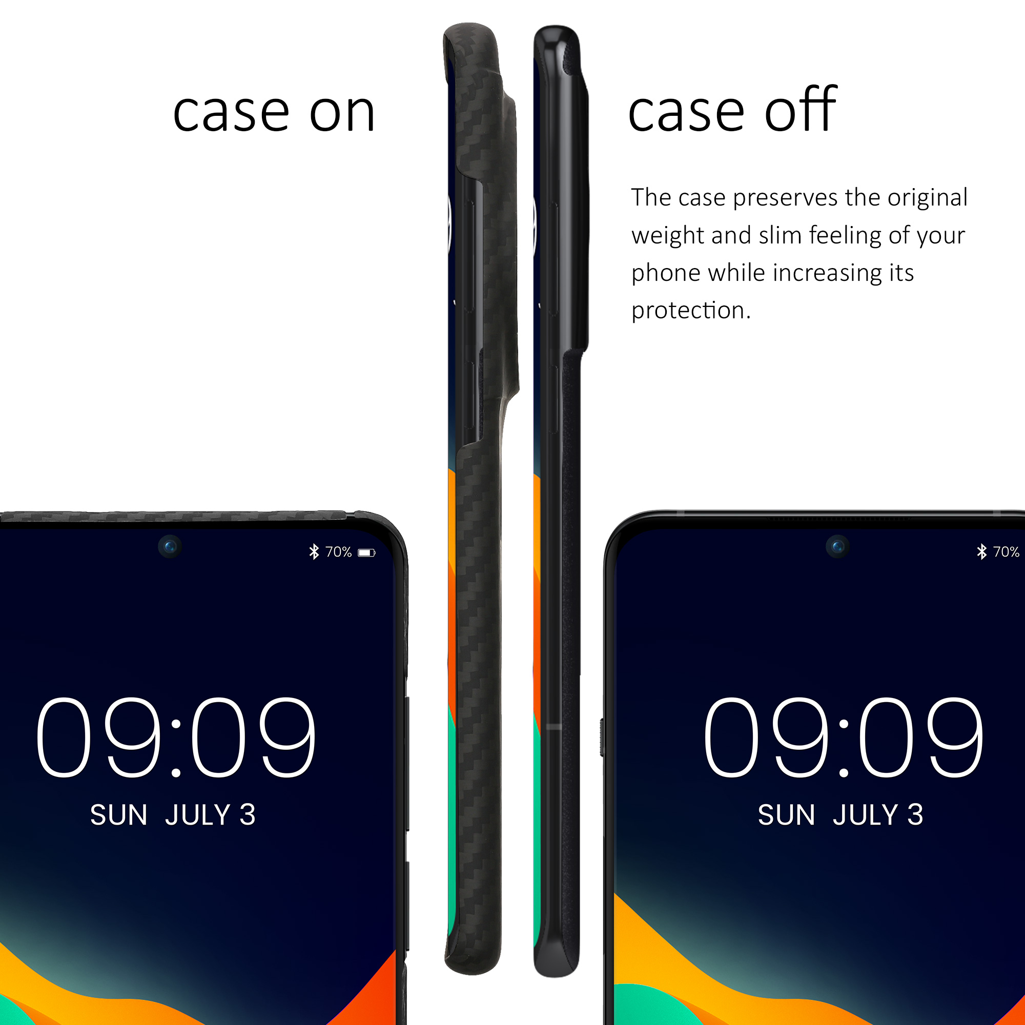 Aramidový kryt na mobil OnePlus 12 kalibri černý