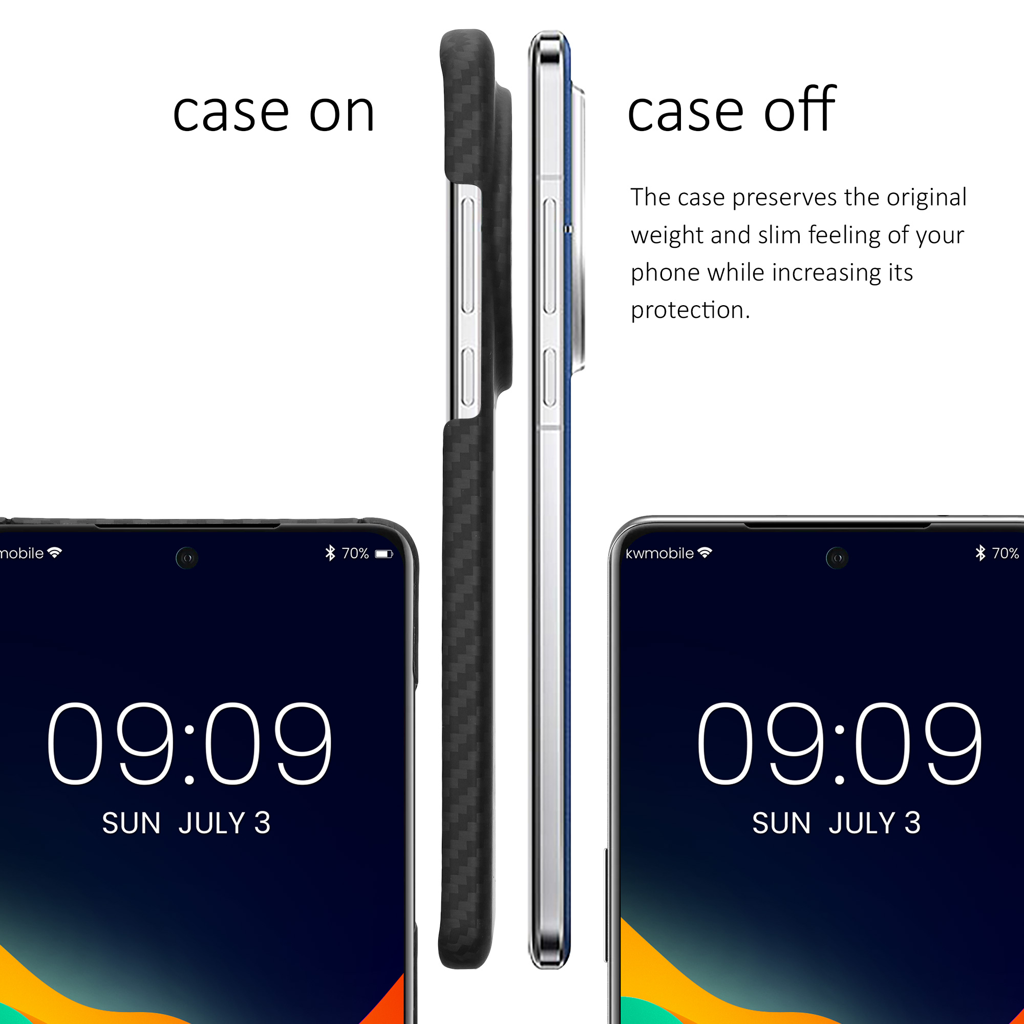 Kryt na mobil OnePlus 13 kalibri Aramid Fiber matná černá