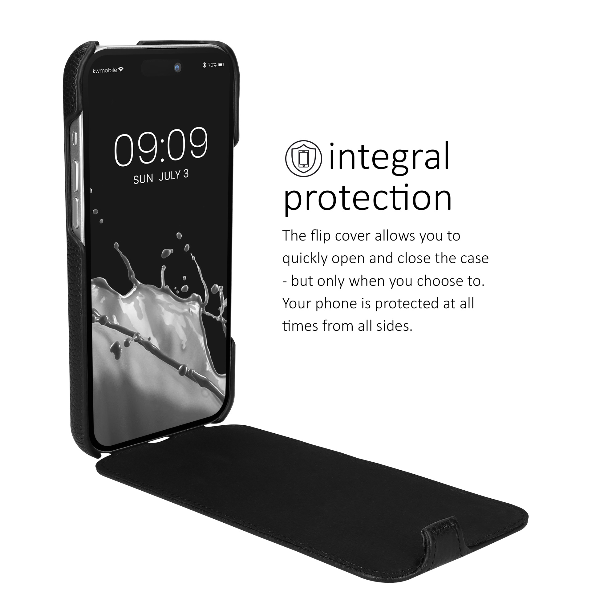 Flipové pouzdro Kalibri pro iPhone 16 Pro Max - černá