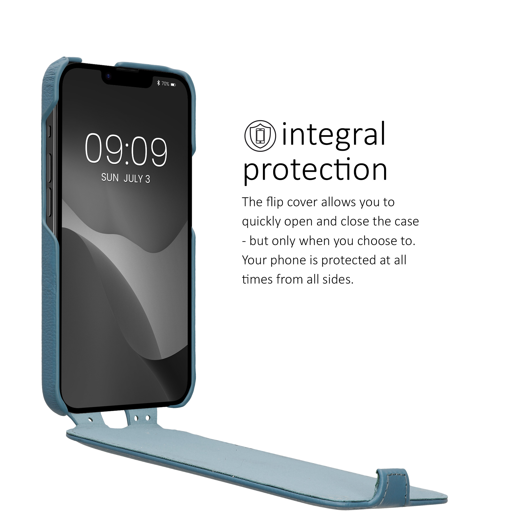 Flipové pouzdro Kalibri pro iPhone 17e / 16e - blue