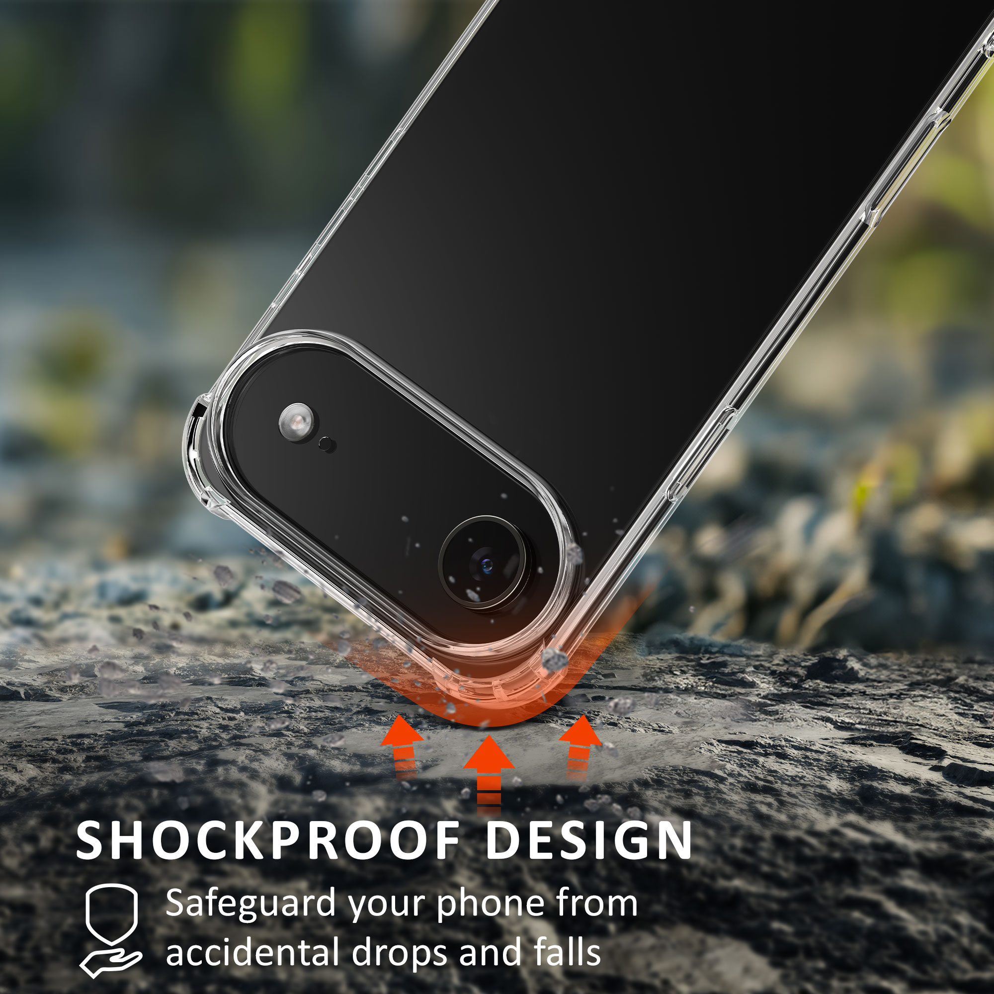 kalibri měkký kryt pro Apple iPhone Air se 2 ochrannými skly, transparentní