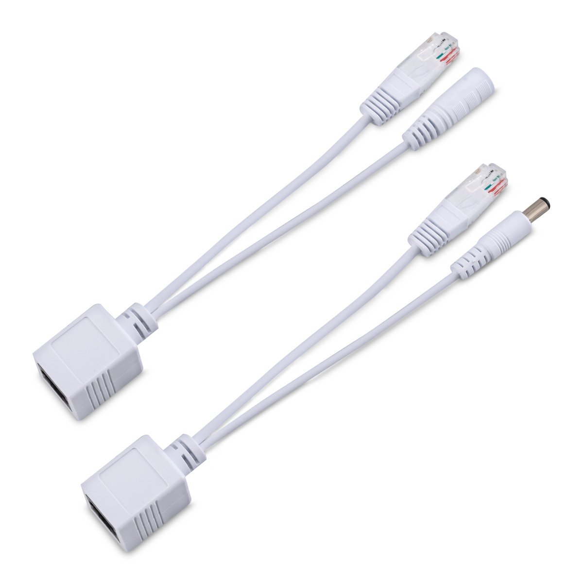 Pasivní PoE adaptér kwmobile - síťová zařízení přes CAT5 - injector + rozbočovač cable for network, ip telephone and ip camera