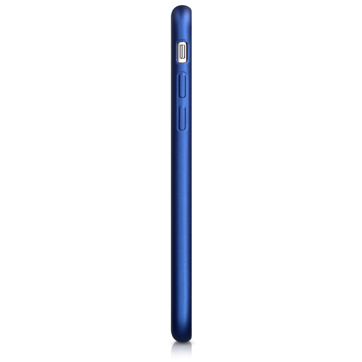 Metalický TPU kryt kwmobile pro iPhone SE 2022/2020/8/7 - metalická modrá