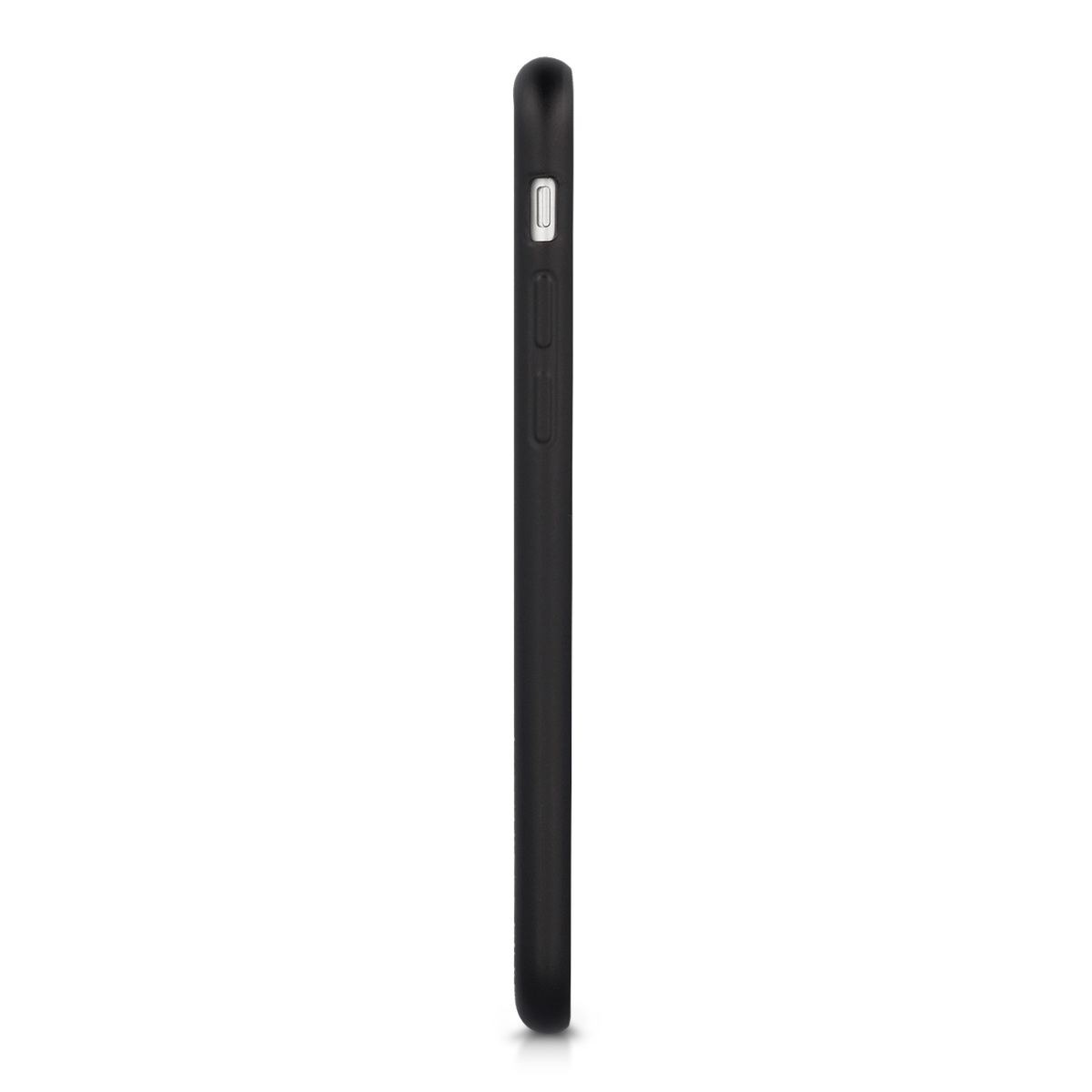 Metalický TPU kryt kwmobile pro iPhone SE 2022/2020/8/7 - metalická černá