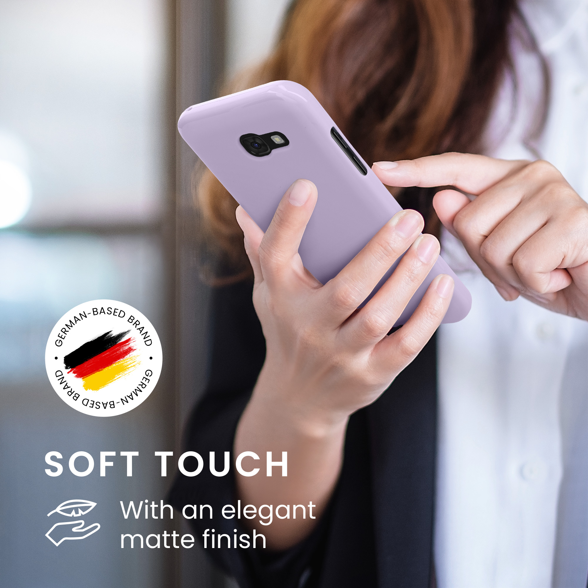 Kryt na mobil Samsung Galaxy A5 (2017) kwmobile TPU Levandulová
