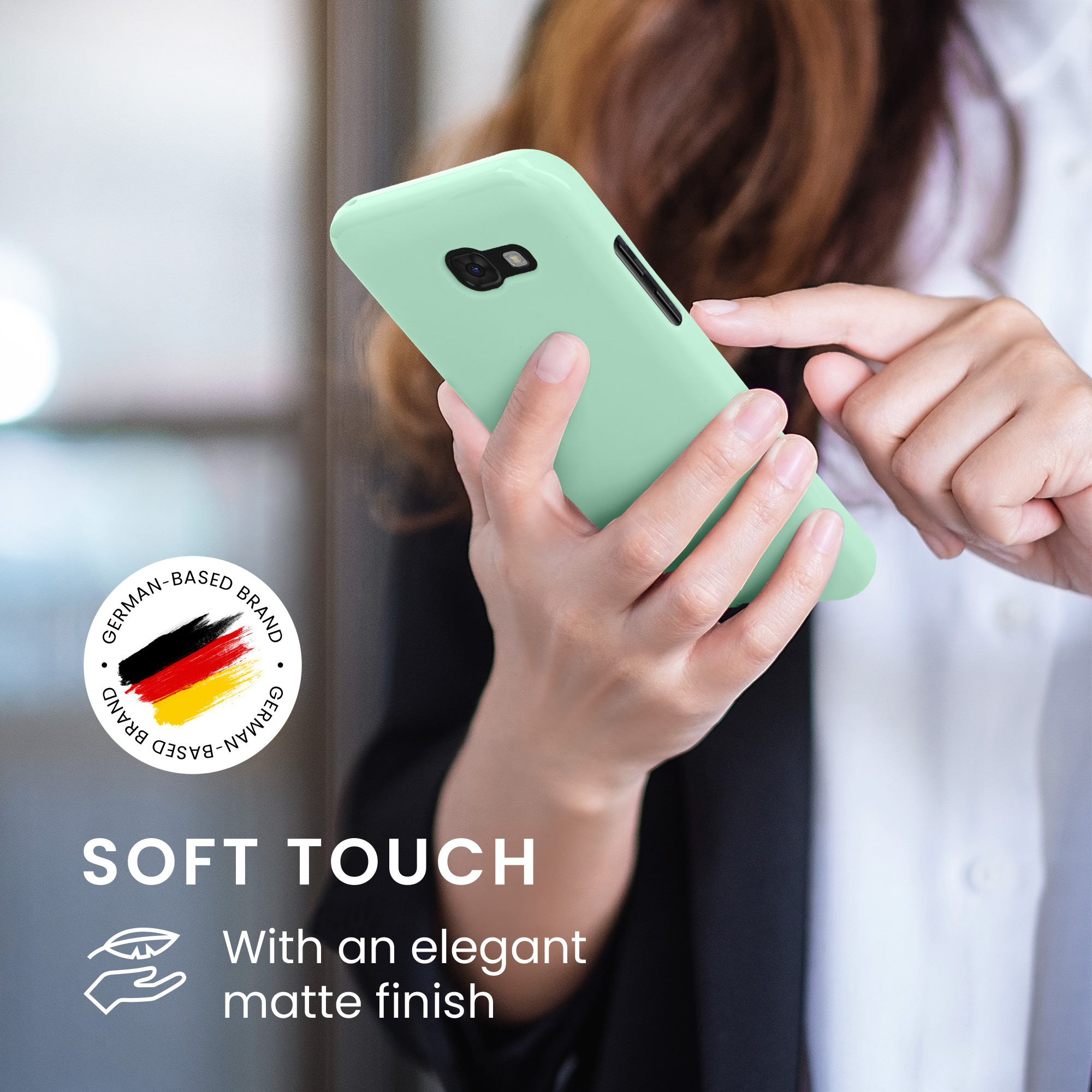 Kryt na mobil Samsung Galaxy A5 (2017) kwmobile TPU Matná mátová