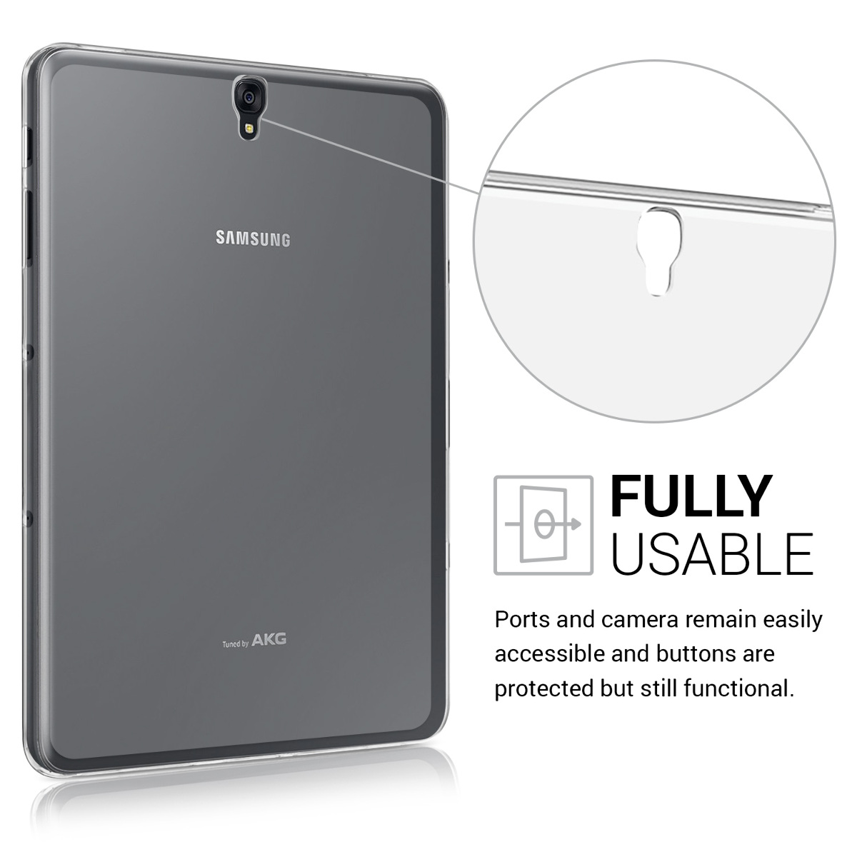 Zadní obal na tablet Galaxy Tab S3 9.7 T820 / T825 kwmobile transparentní