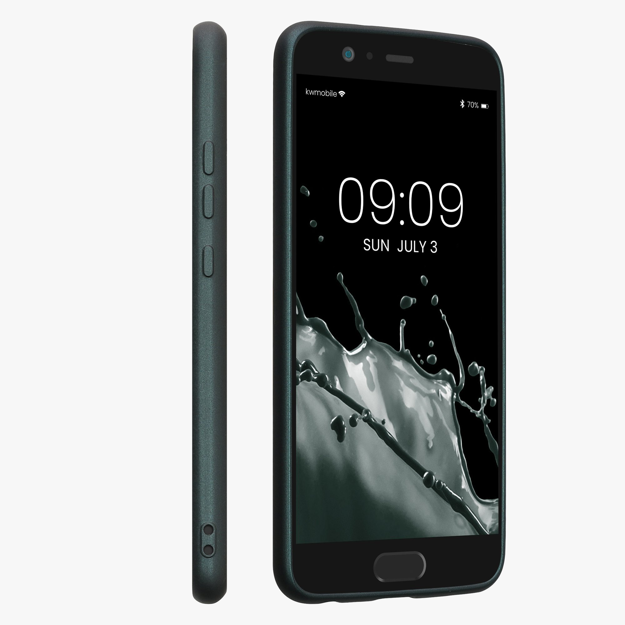 Kryt kwmobile pro Huawei P10, metalicky petrolejová