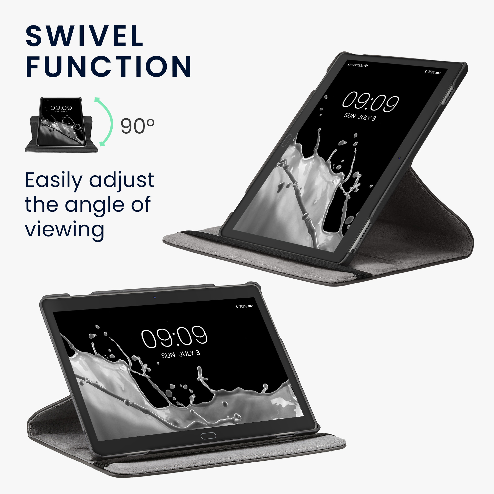 Pouzdro na tablet - Huawei MediaPad M3 Lite 10 - kwmobile - šedá