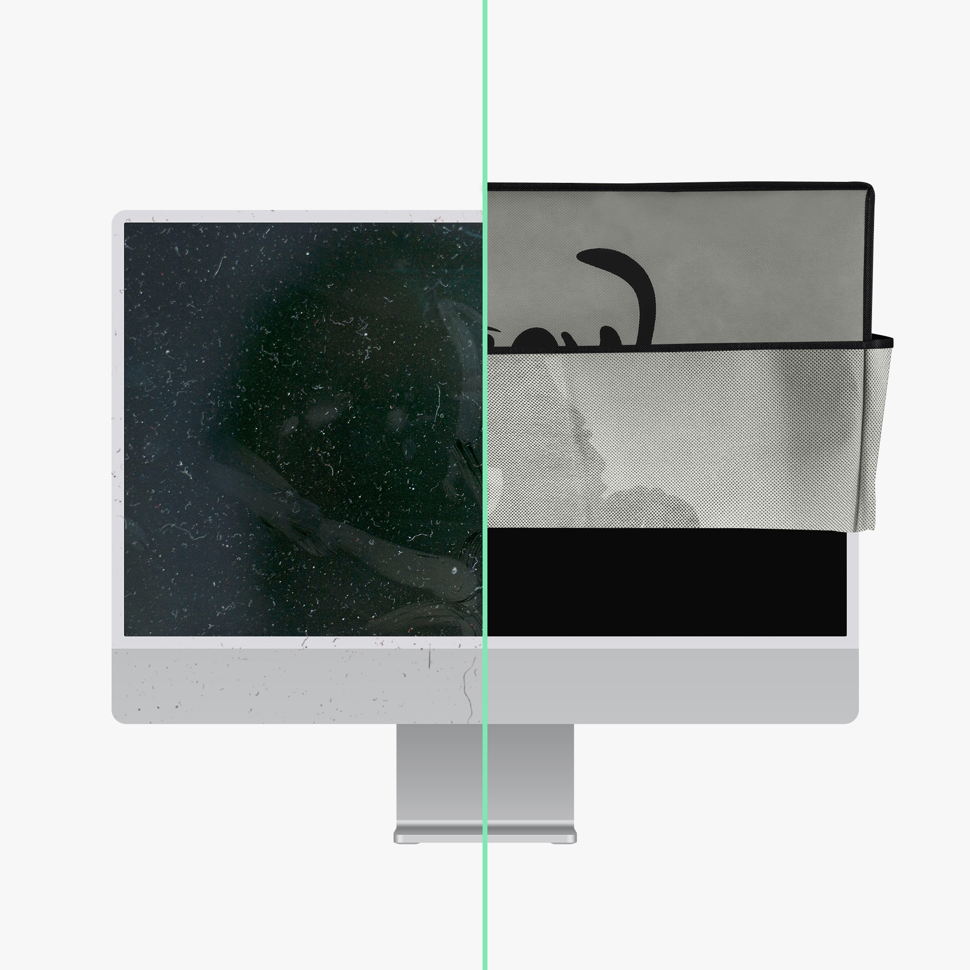 Obal na monitor 20-22" kwmobile motiv kočky